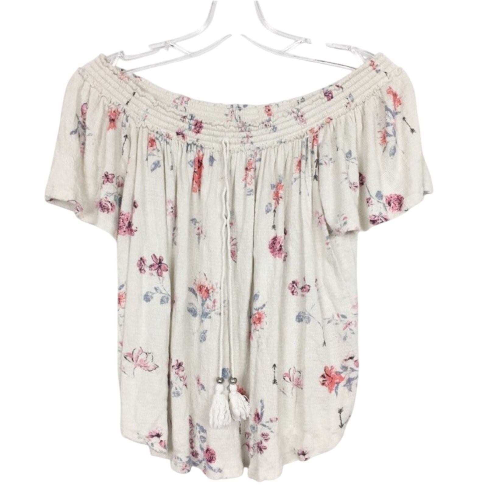 Other Socialite Off The Shoulder Floral Blouse Sz S Size S / US 4 / IT 40 - 5 Thumbnail