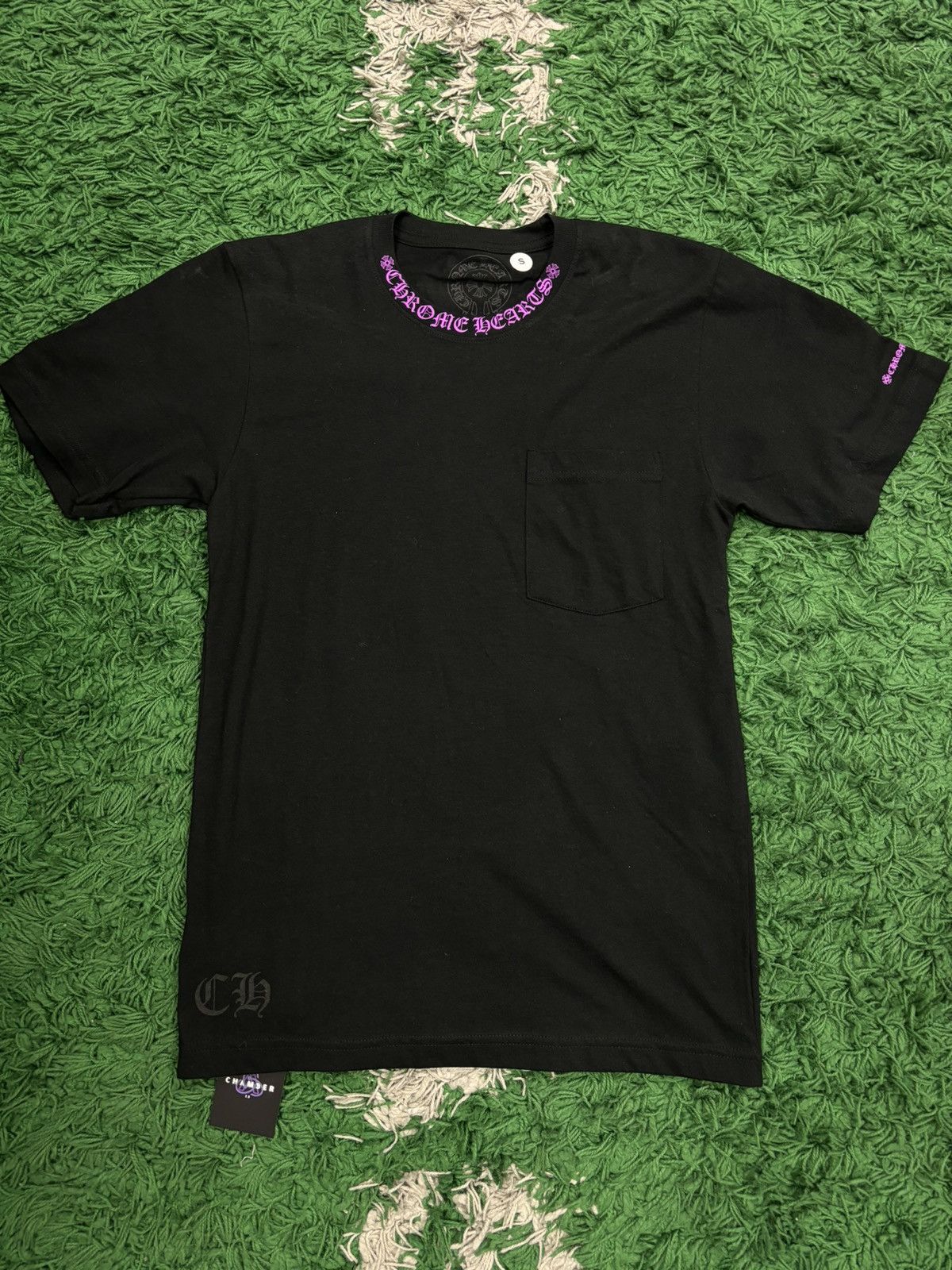 image of Chrome Hearts Black Pink T Shirt Small, Men's