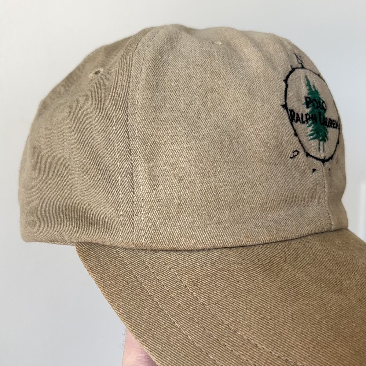 Polo Ralph Lauren Vintage Sportsman Tree Fitted Hat Size M MiUSA Long Bill Size ONE SIZE - 4 Thumbnail