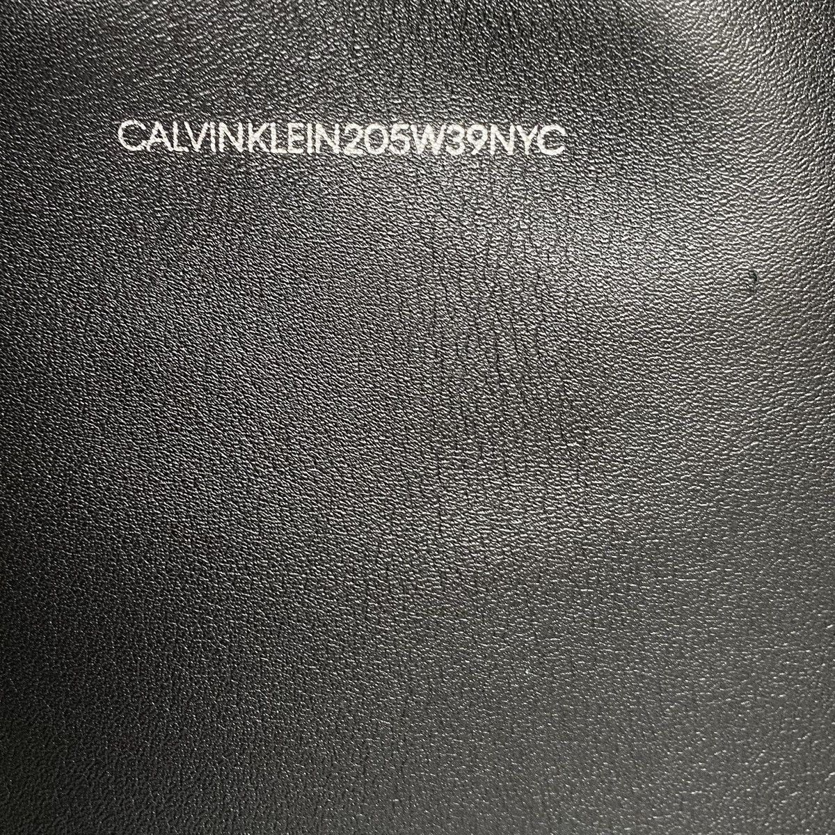Calvin Klein 205W39NYC Luxe Calf Leather Stripe Link Bucket Bag Size ONE SIZE - 13 Thumbnail