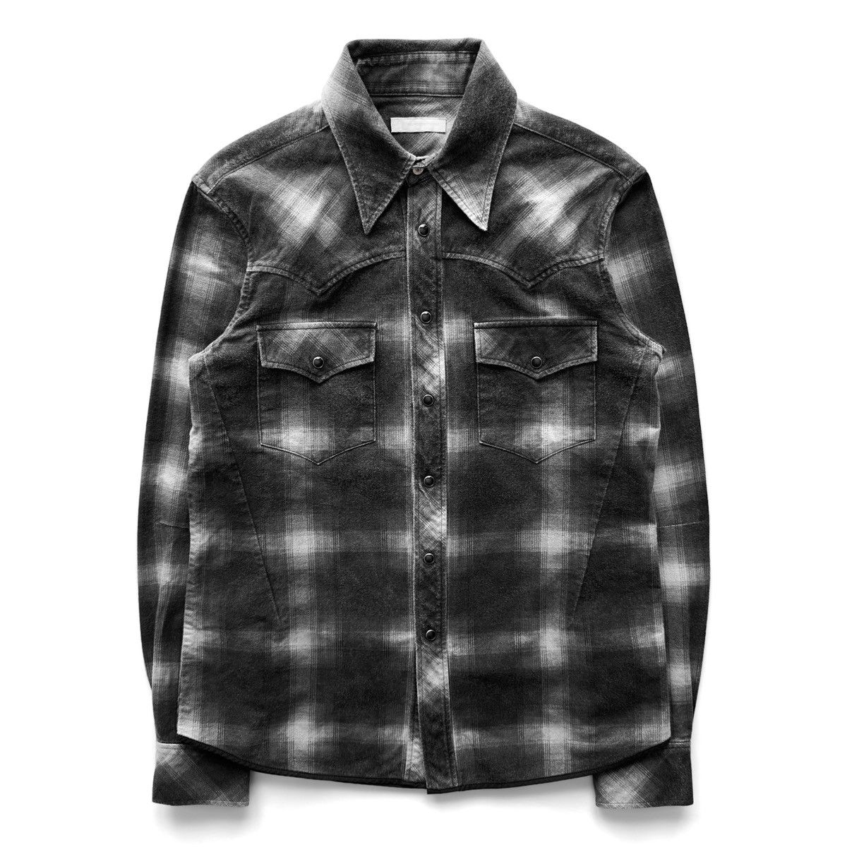 Number (N)ine AW02 “Nowhere Man” Western Flannel Shirt Size US L / EU 52-54 / 3 - 1 Thumbnail