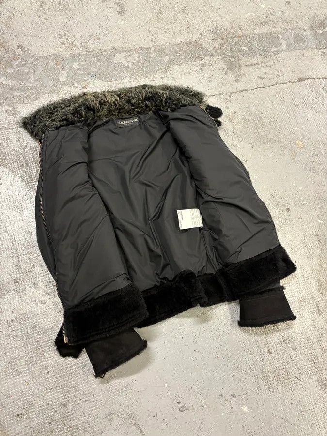 Dolce & Gabbana FW2009 Dolce & Gabbana Hybrid Nylon Shearling Black Jacket Size XS / US 0-2 / IT 36-38 - 5 Thumbnail