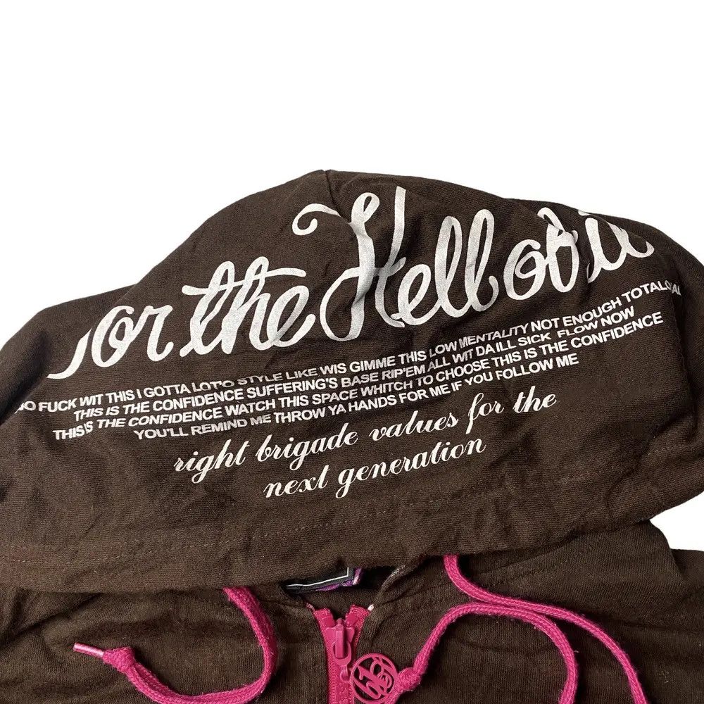 Hysteric Glamour 2000's B One Soul Fuck Hell Poem Hoodie Size US L / EU 52-54 / 3 - 8 Thumbnail