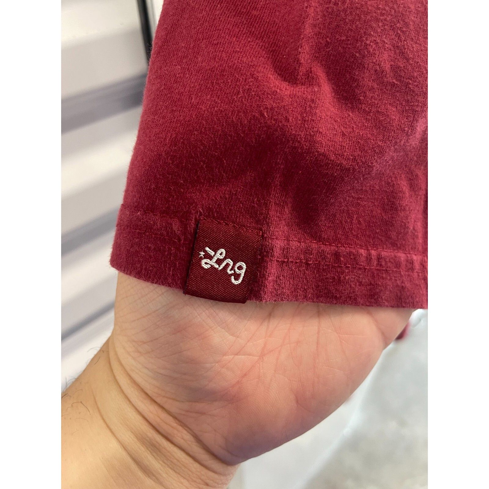 LRG VTG Y2K LIFTED RESEARCH GROUP OG HUSTLE TREES SHIRT BURGUNDY Size US L / EU 52-54 / 3 - 8 Thumbnail