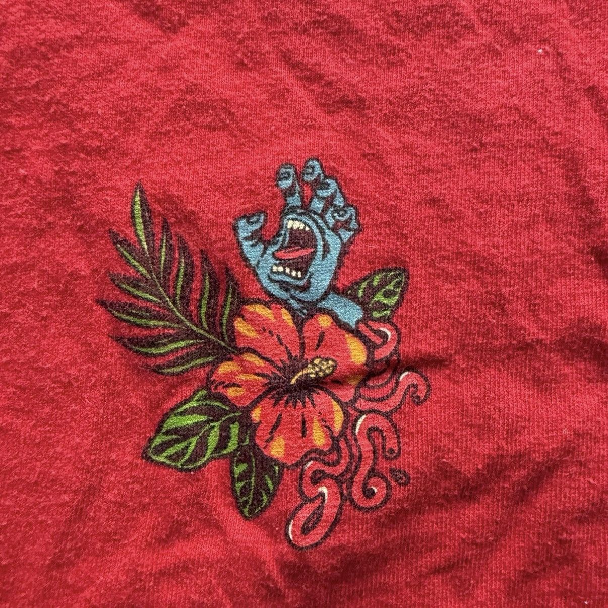 Santa Cruz Skateboards Santa Cruz skateboard shirt screaming hand floral rare Size US XL / EU 56 / 4 - 3 Thumbnail