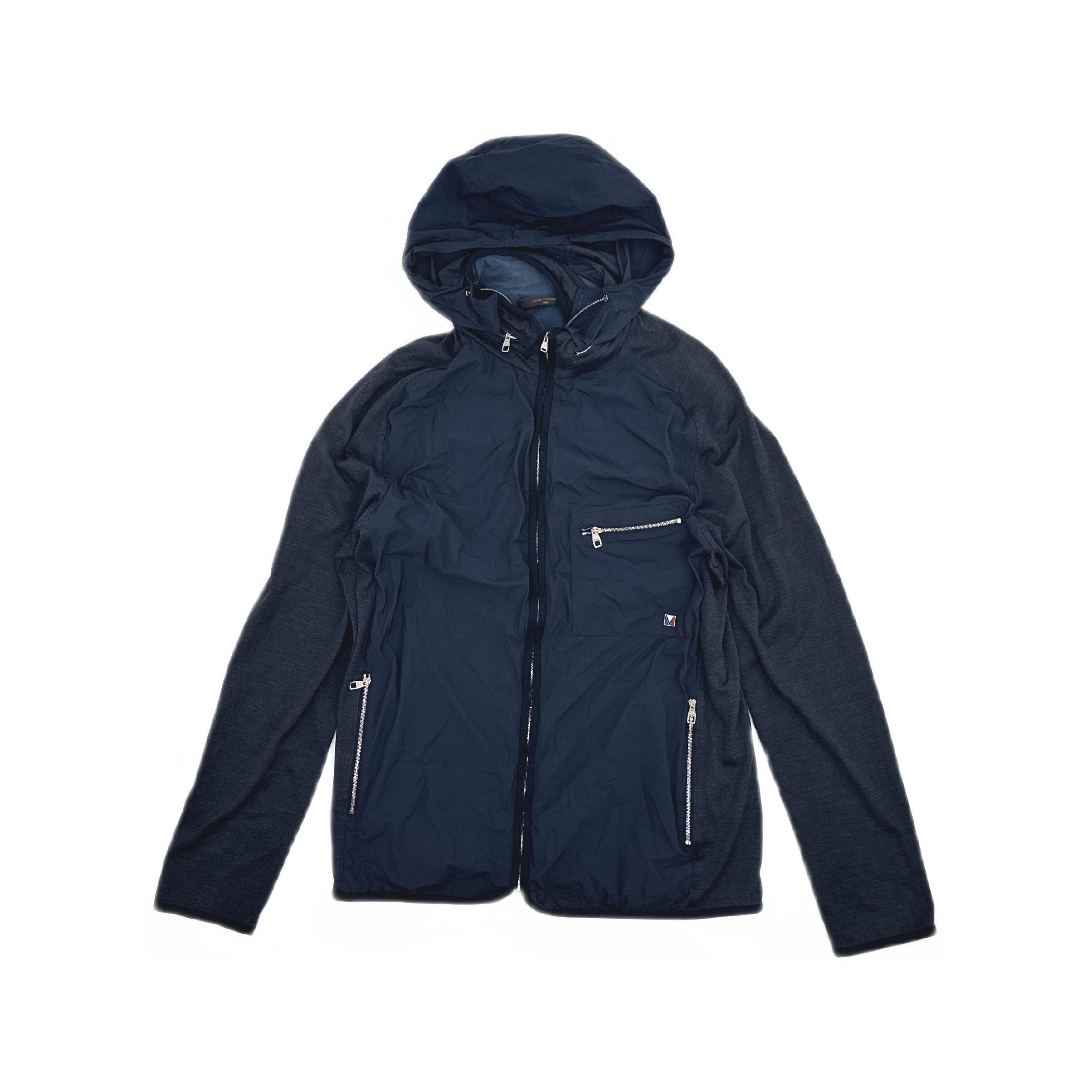 Louis Vuitton Louis Vuitton Navy Cup Panelled Zip Jacket Size L Size US L / EU 52-54 / 3 - 1 Thumbnail