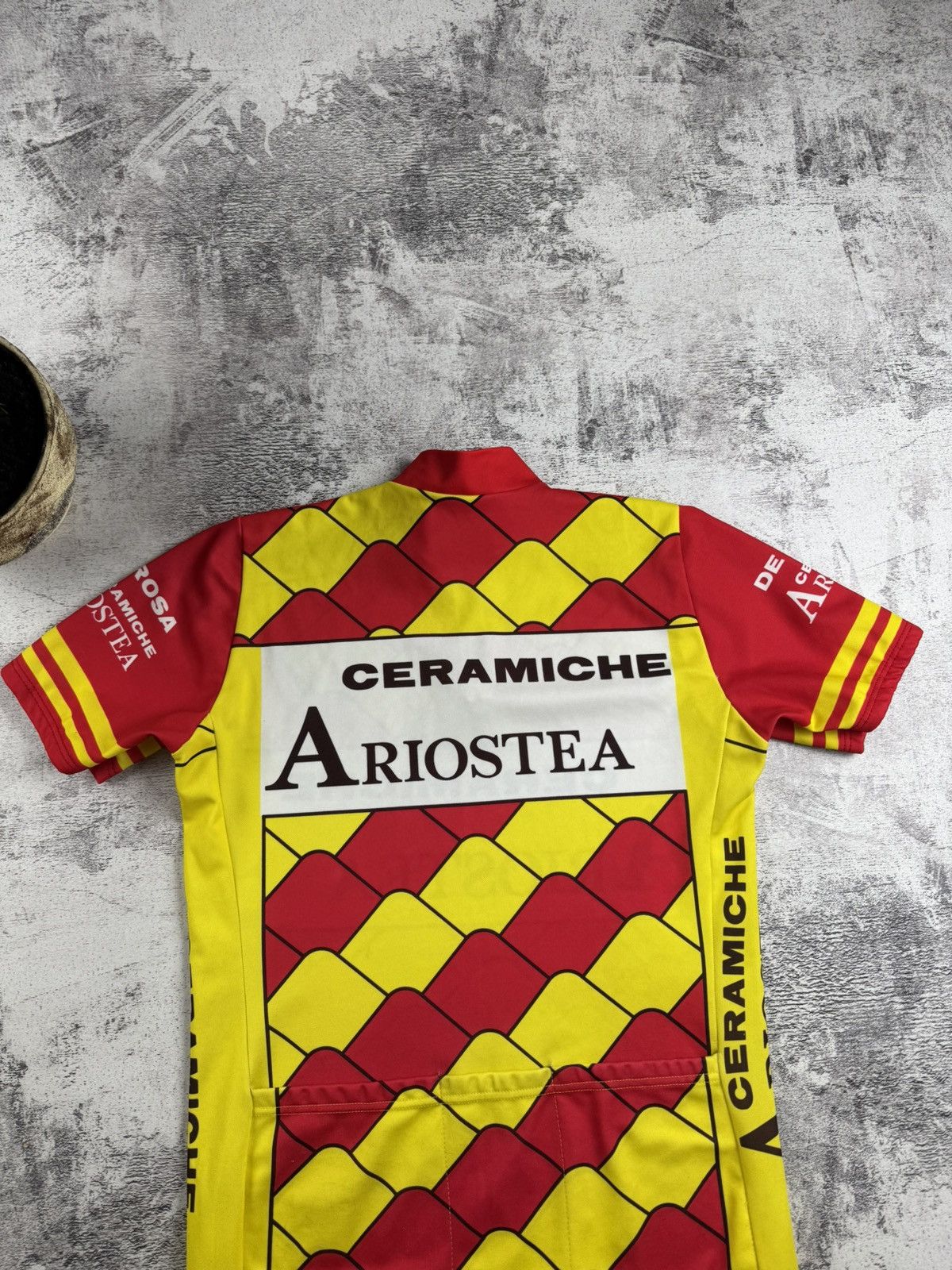 Vintage Vintage Cycling ARIOSTEA Ceramich 1990 Trek Bike Men’s Velo Jersey T Shirt Kit Size US L / EU 52-54 / 3 - 18 Thumbnail