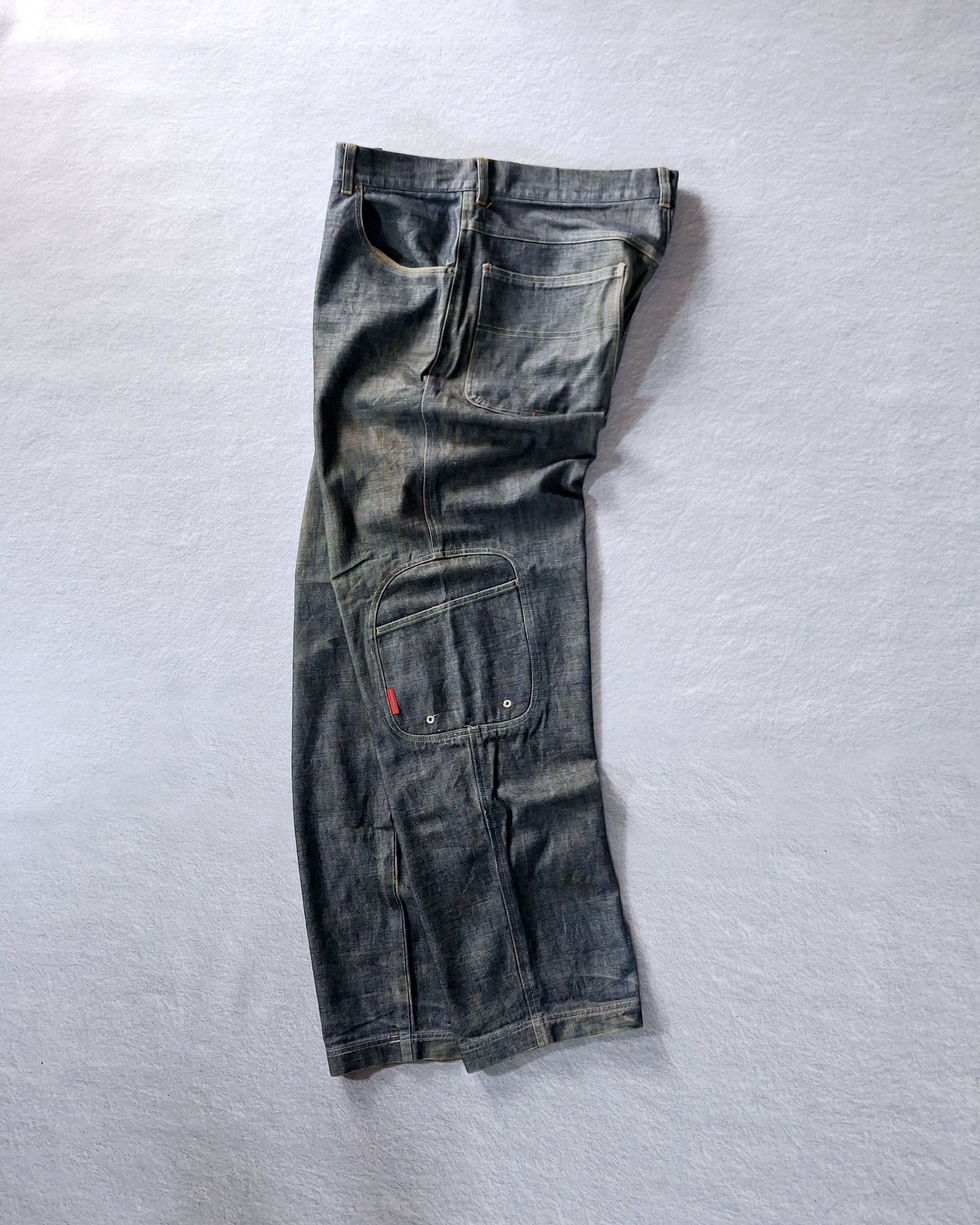Japanese Brand BOOTLEGBOOTH DENIM PANTS BAGGY STYLE MULTIPOCKET Size US 34 / EU 50 - 11 Thumbnail