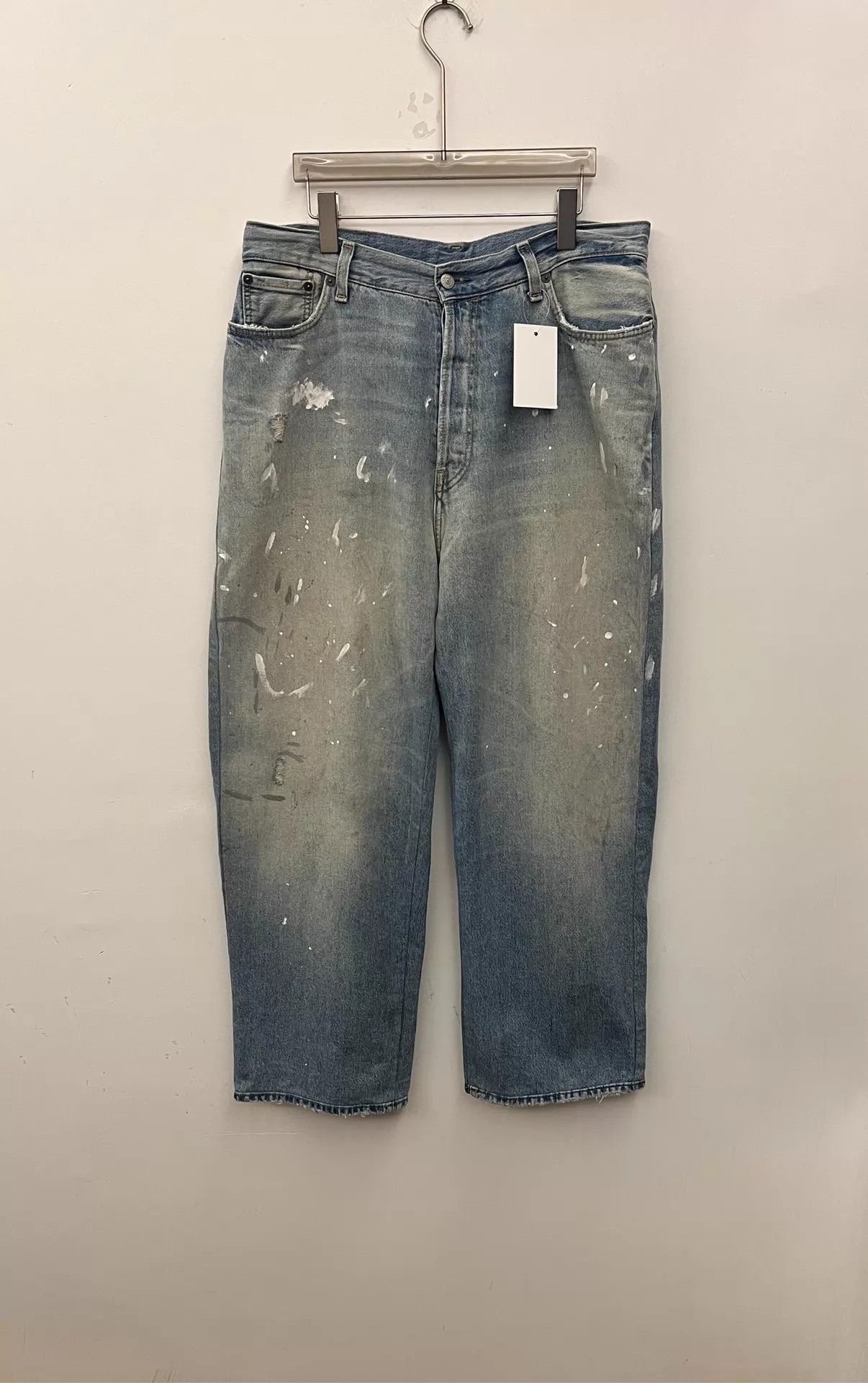 Acne Studios Acne 5-pocket graffiti jeans men's light blue 48 Size US 32 / EU 48 - 1 Thumbnail