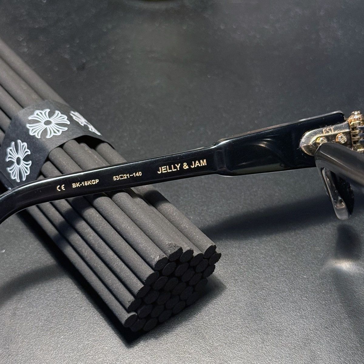 Chrome Hearts Chrome Hearts Jelly & Jam Gold Sunglasses Size ONE SIZE - 17 Thumbnail