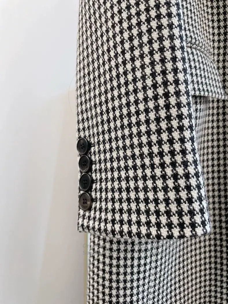 Givenchy Givenchy Black and White Checkered Coat Size XS / US 0-2 / IT 36-38 - 4 Thumbnail