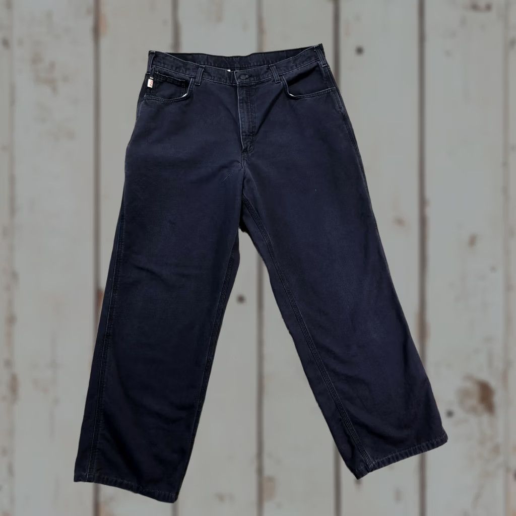 Carhartt Carhartt FR Original Fit Mens 38x32 Blue Denim Carpenter Flame-Resistant Pants blue jeans workwear pants Size US 38 / EU 54 - 1 Thumbnail