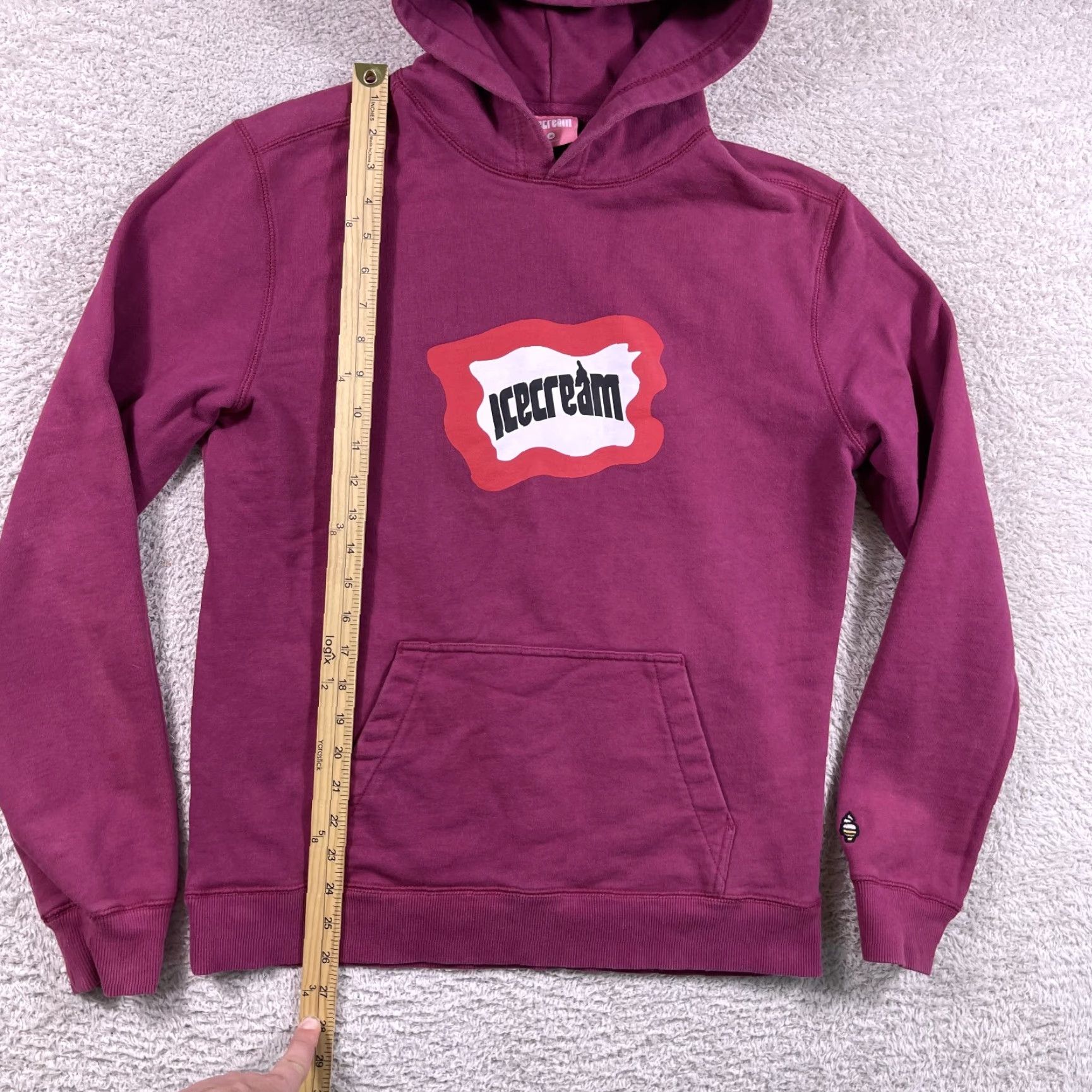 Vintage VINTAGE Ice Cream Hoodie Sweatshirt Mens Medium Red Y2K Skate BBC Pharrell Pullover Rap Graphic Print Hooded Sweatshirt Mens Red Vintage Winter Size US M / EU 48-50 / 2 - 5 Thumbnail