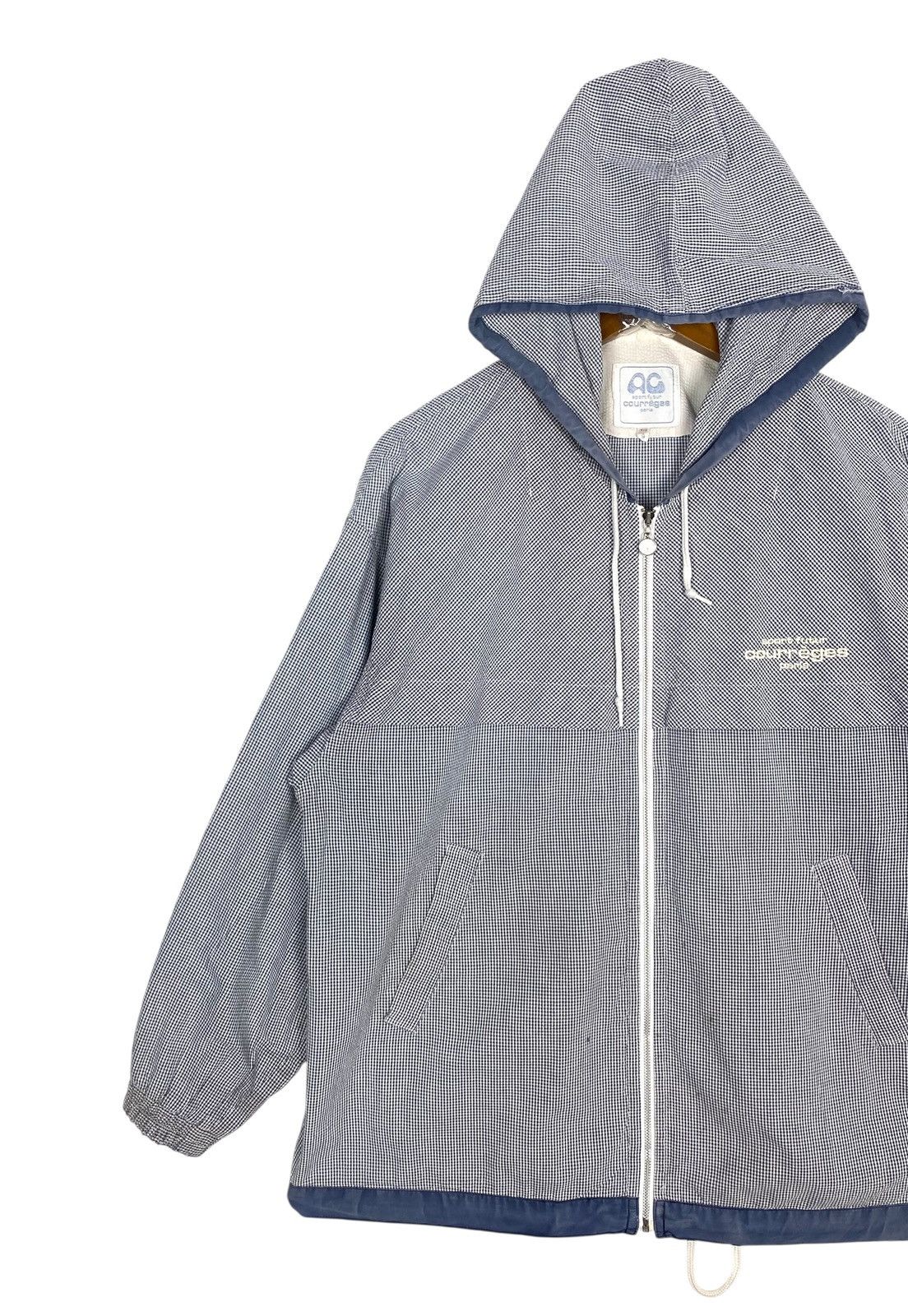 Courreges Rare‼️ Courreges Distressed Hoodie Zipper Jacket Size US M / EU 48-50 / 2 - 2 Thumbnail