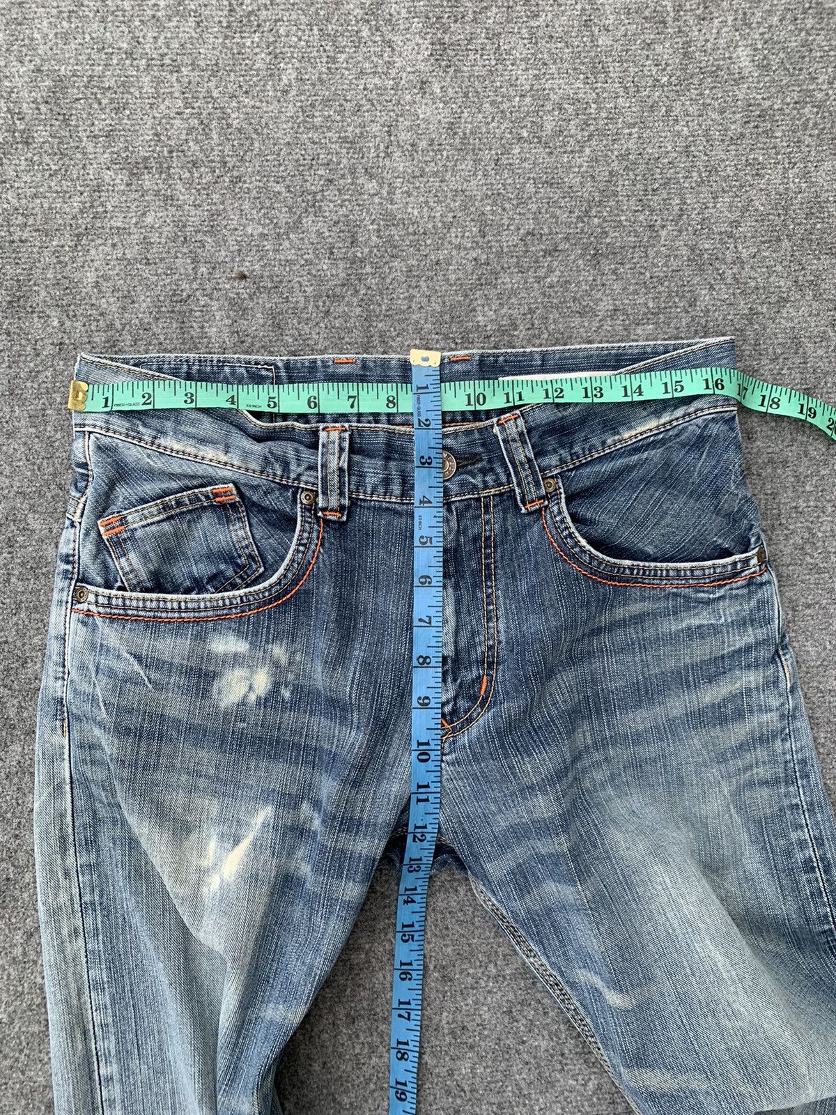 Edwin Edwin Vintage Faded Straight Fit Japanese Denim Jeans Size US 33 - 9 Thumbnail
