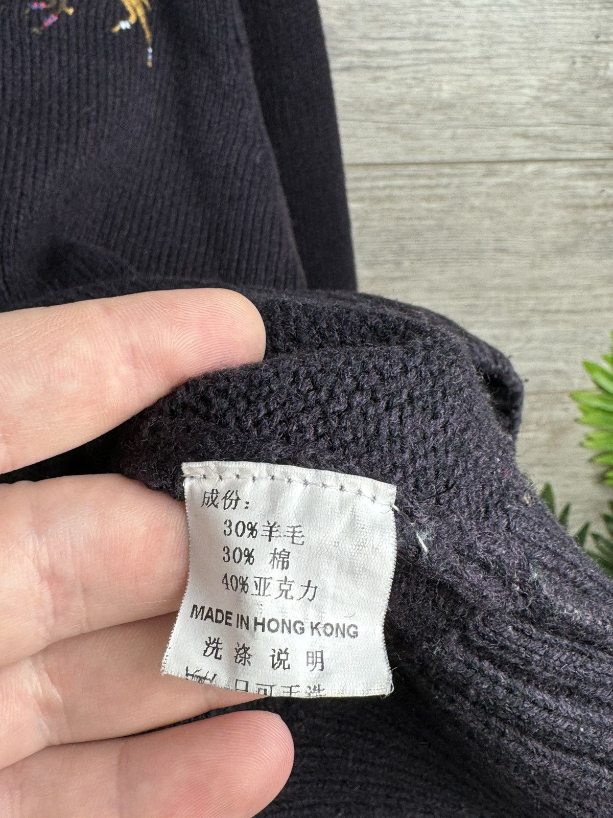 Polo Ralph Lauren POLO RALPH LAUREN RARE VINTAGE BIG LOGO MADE IN HONG KONG 🇭🇰 Size US L / EU 52-54 / 3 - 9 Thumbnail