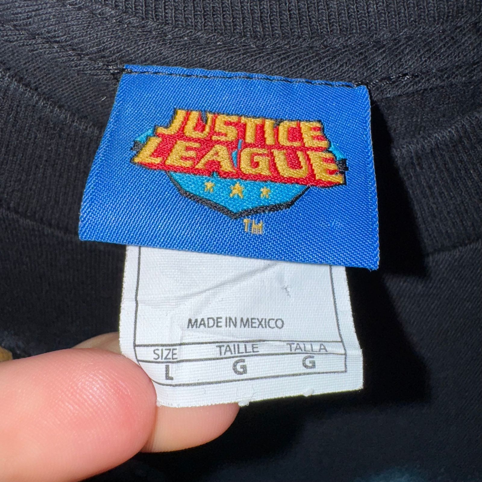 DC Comics Vintage Y2K justice league 00s era comic DC superhero Tshirt Size US L / EU 52-54 / 3 - 3 Thumbnail
