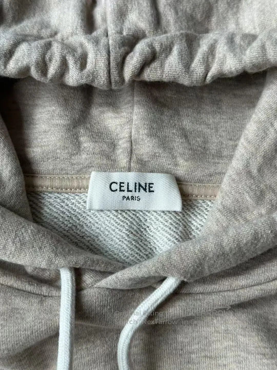 Celine CELINE Latte Embossed Triomphe Hoodie| Size S / US 4 / IT 40 - 4 Thumbnail