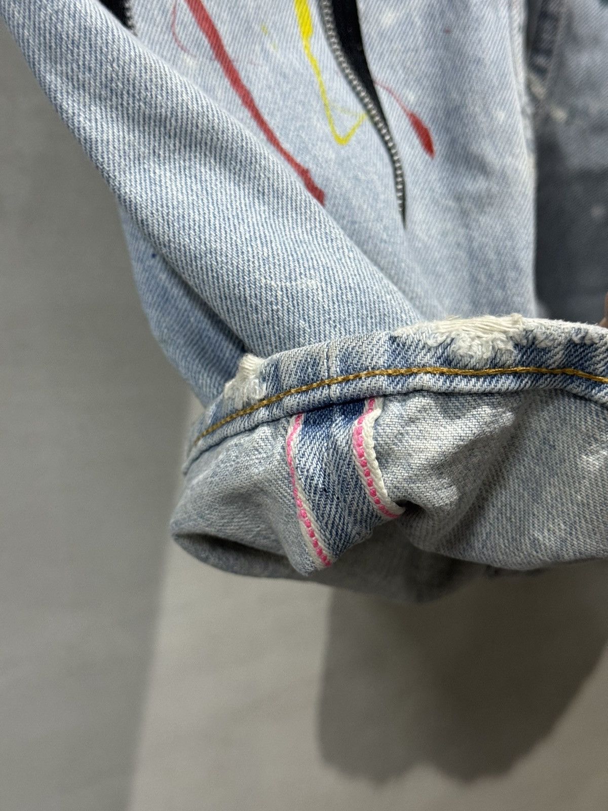 Fragment Design × Levi's Heavily Distressed Levis 505 x Fragment Design Selvedge Jean Size US 36 / EU 52 - 11 Thumbnail