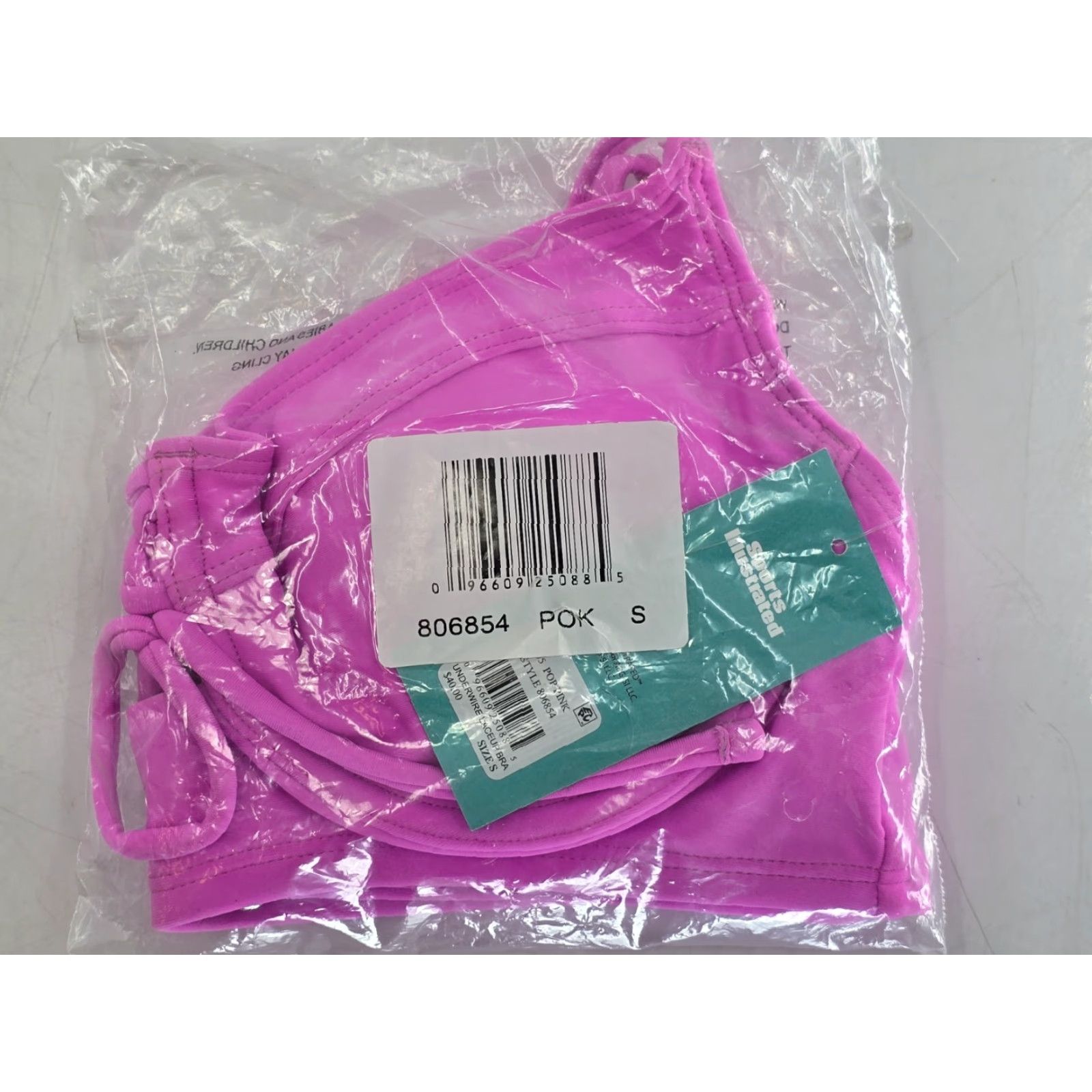 Pinko Sports Illustrated NWT Women’s Underwire Laceup Bikini Top Color Pink Size S Size S / US 4 / IT 40 - 2 Thumbnail