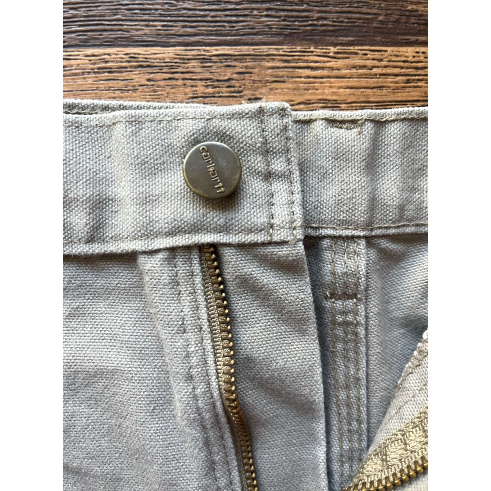 Carhartt VINTAGE Carhartt Shorts Beige Sand Solid 36 Cargo Relaxed Workwear Cut-Off Men’s Shorts Sand Beige Cargo 90s Grunge Outdoor Mens Size US 36 / EU 52 - 3 Thumbnail