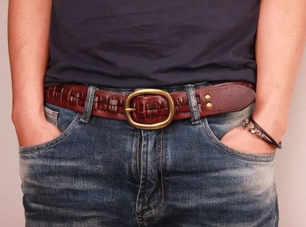 Japanese Brand Kitazawa x Chi Rare Leather Braided Belt Size ONE SIZE - 6 Thumbnail
