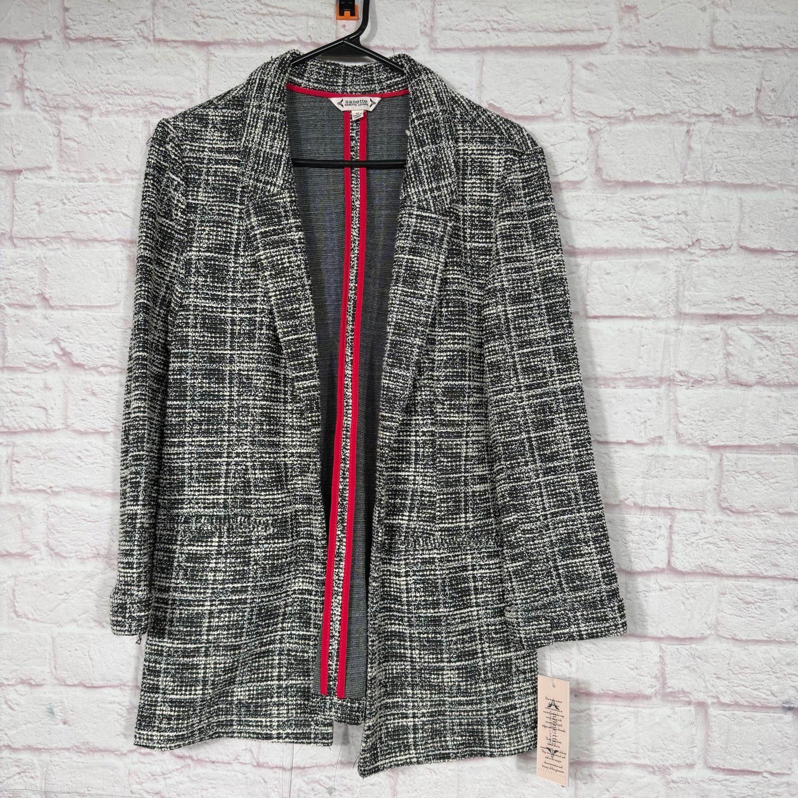 Other Nanette Lepore Women's Tweed Blazer Medium NWT Size M / US 6-8 / IT 42-44 - 1 Thumbnail