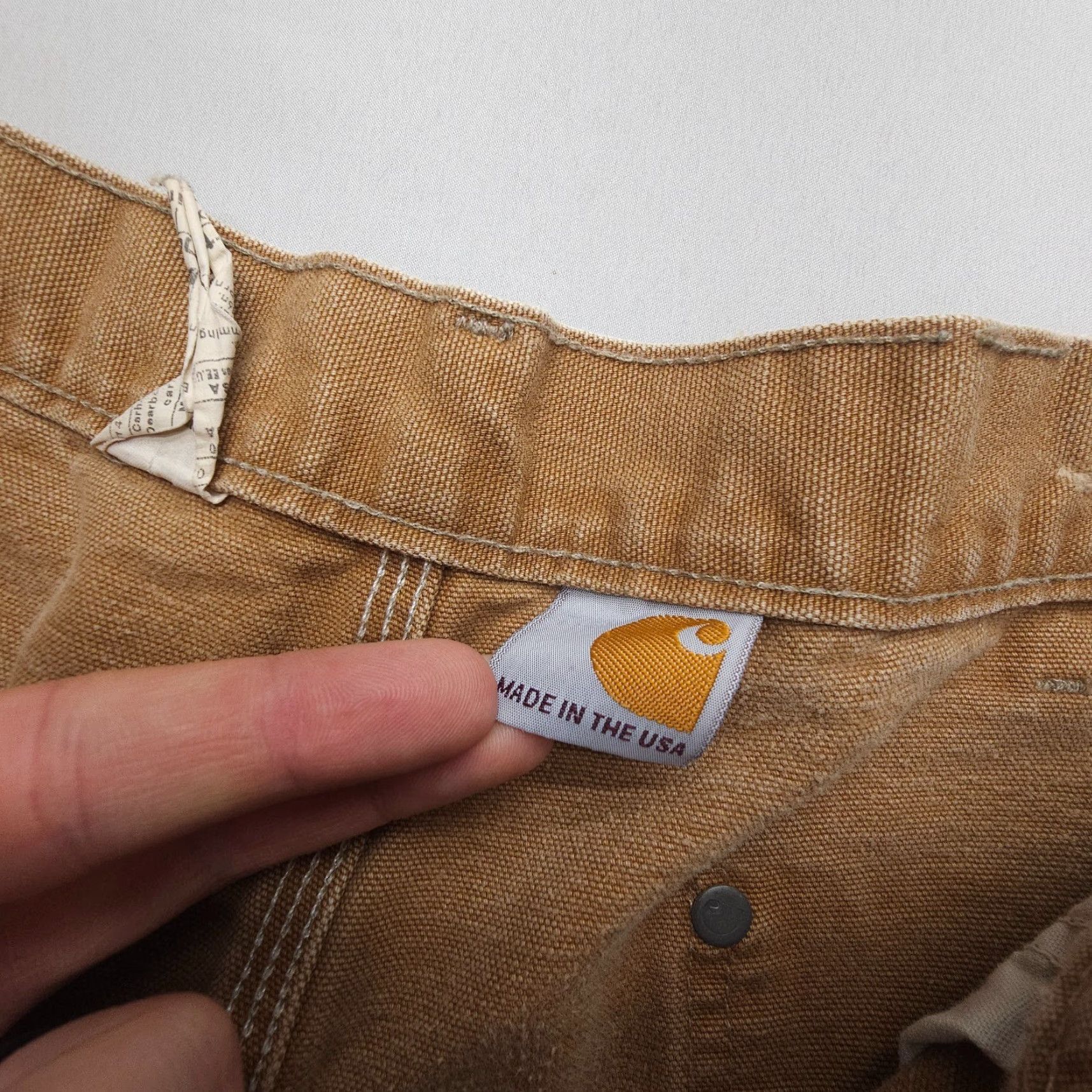 Carhartt VINTAGE Carhartt Pants Carhartt B01 BRN Canvas Carpenter 38x30 Regular Brown Mens Cotton 5-Pocket Workwear USA Size US 38 / EU 54 - 5 Thumbnail