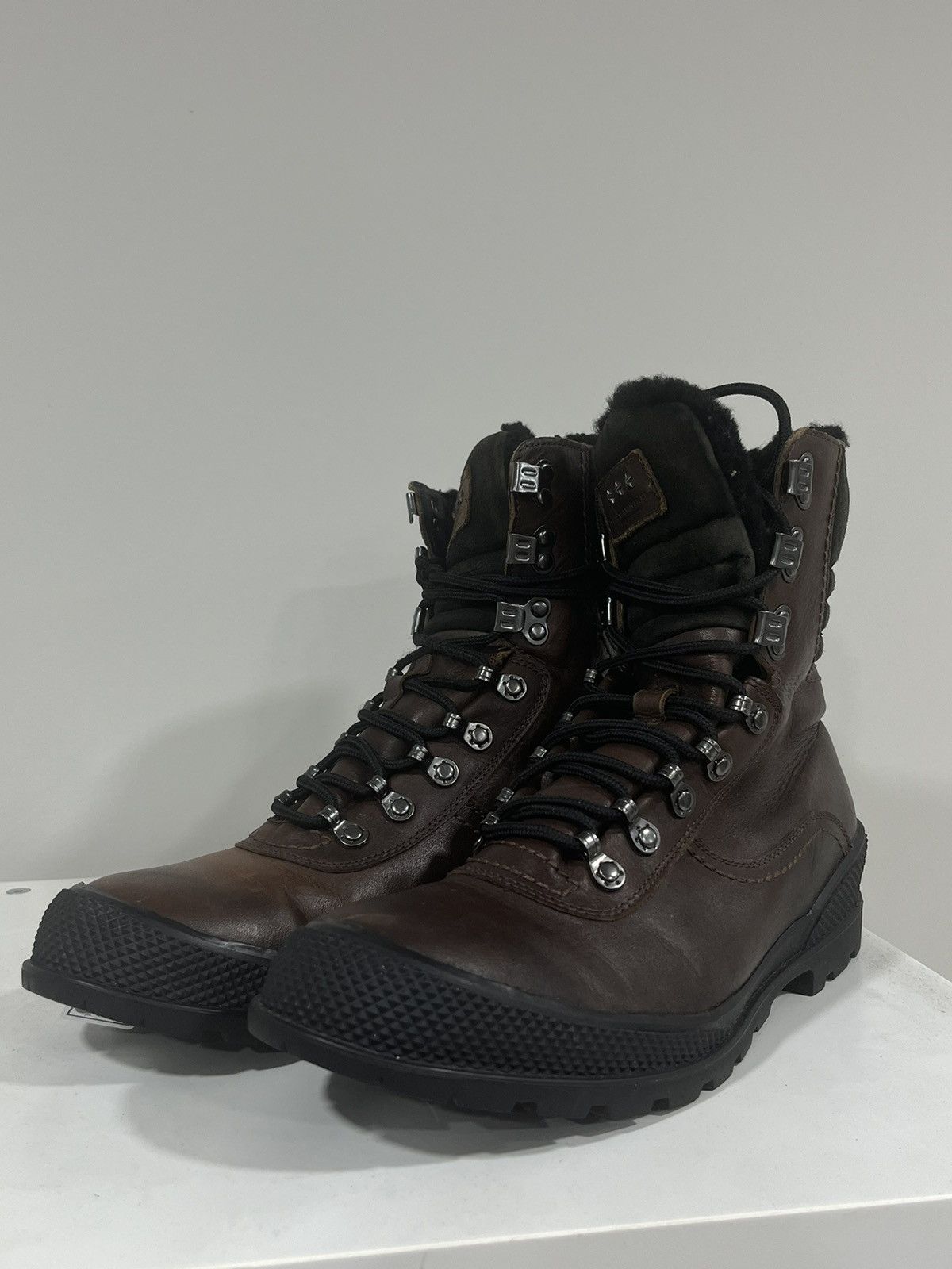 John Varvatos Shearling Lined Leather Hiking Boot. 9.5 Size US 9.5 / EU 42-43 - 11 Thumbnail