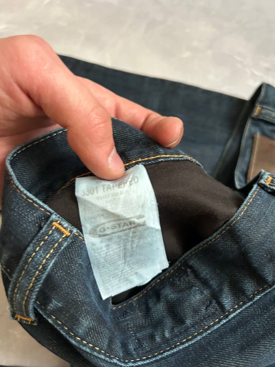G-Star Vintage g-star raw 3301 denim jeans Size US 33 - 3 Thumbnail