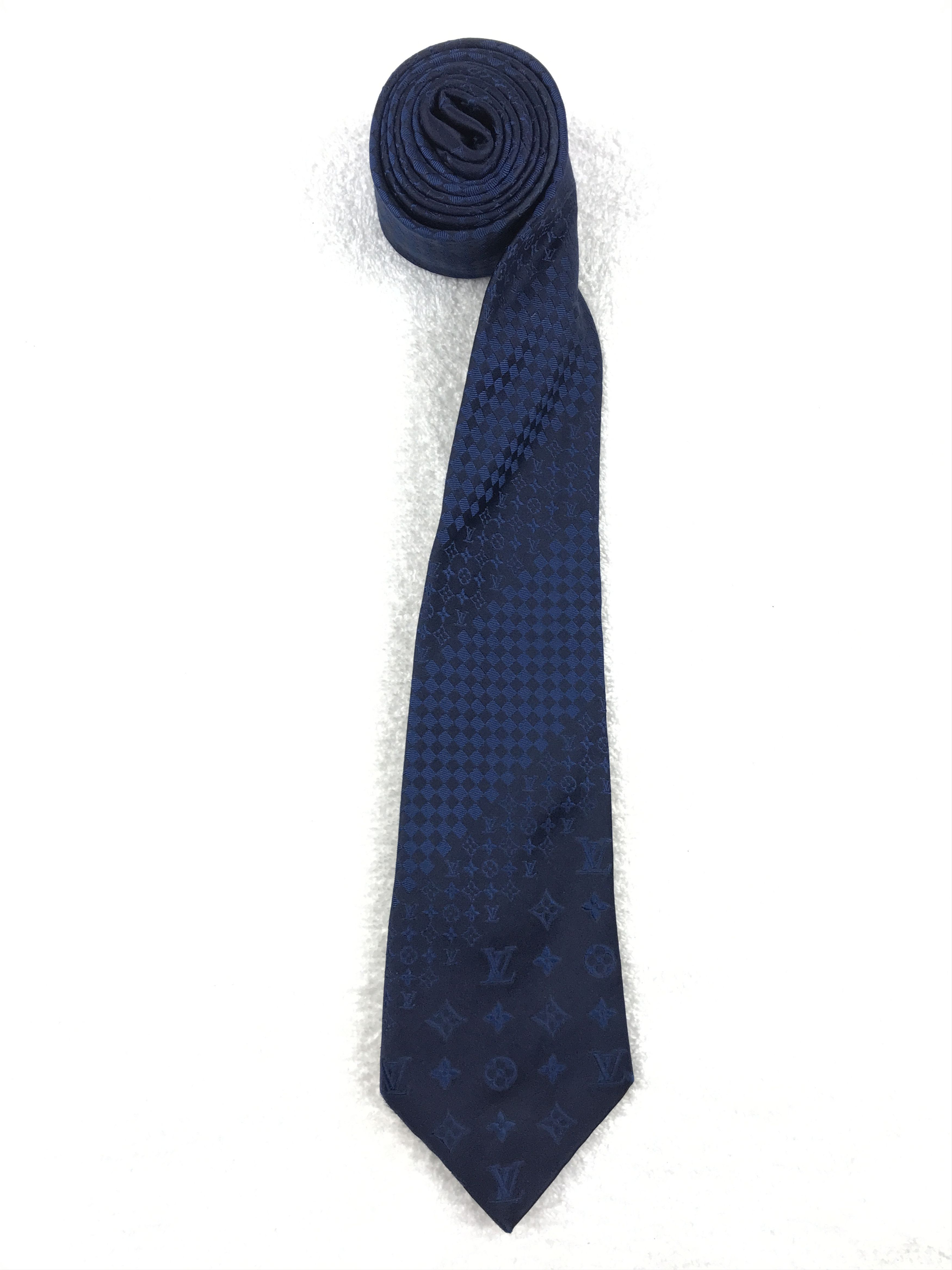 Designer × Louis Vuitton Louis Vuitton Monogram Silk Necktie Size ONE SIZE - 2 Thumbnail