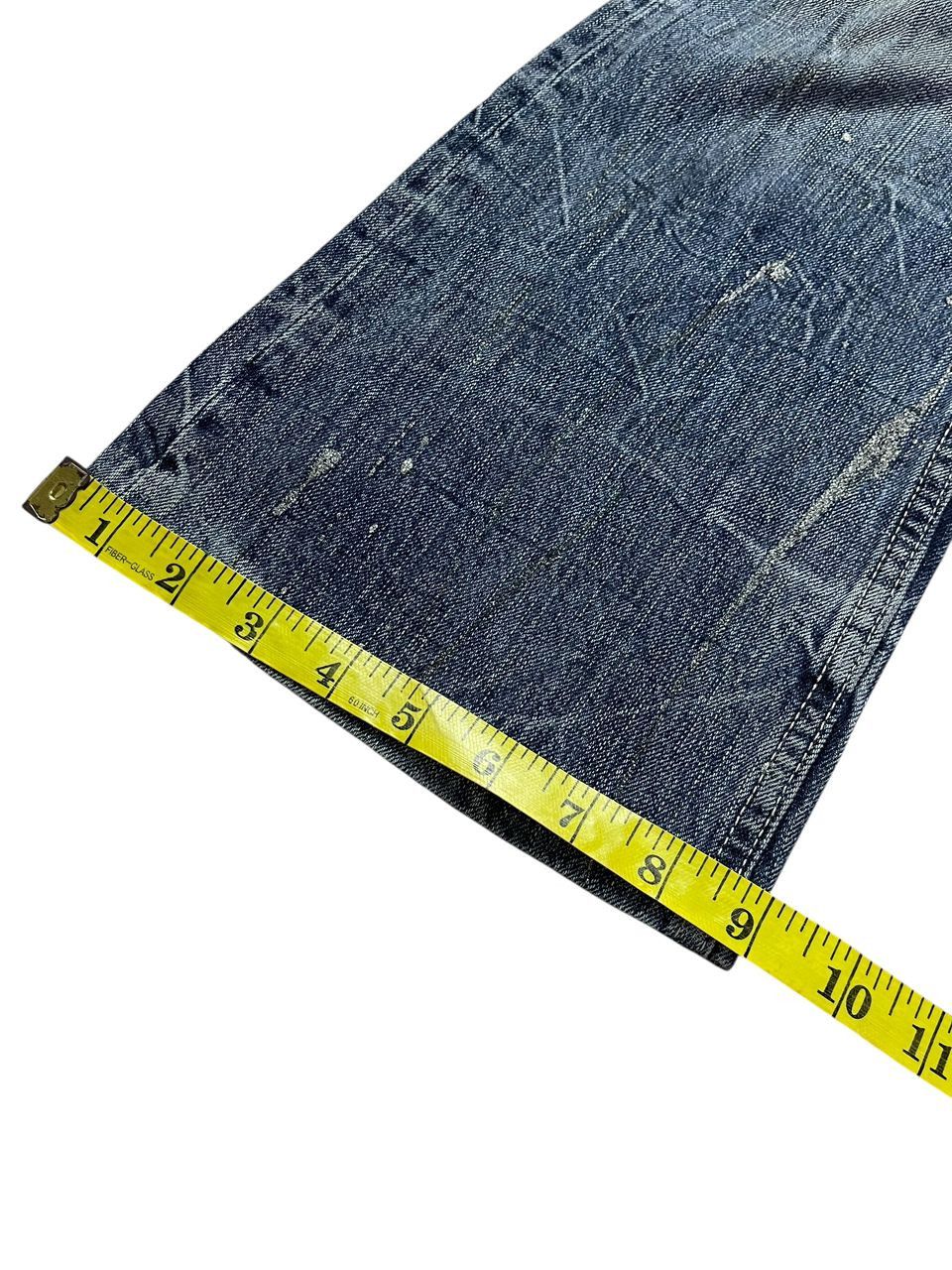 Japanese Brand Distressed Sorridere Flare Skull Denim Size US 34 / EU 50 - 11 Thumbnail