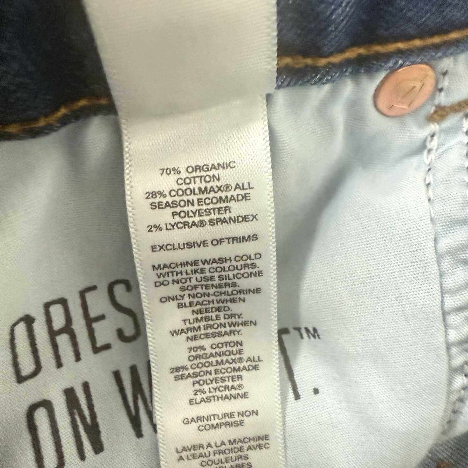 DUER DU/ER Girlfriend Style WFLR5001 Tapered Medium Wash 5 Pocket Size 30" / US 8 / IT 44 - 4 Thumbnail