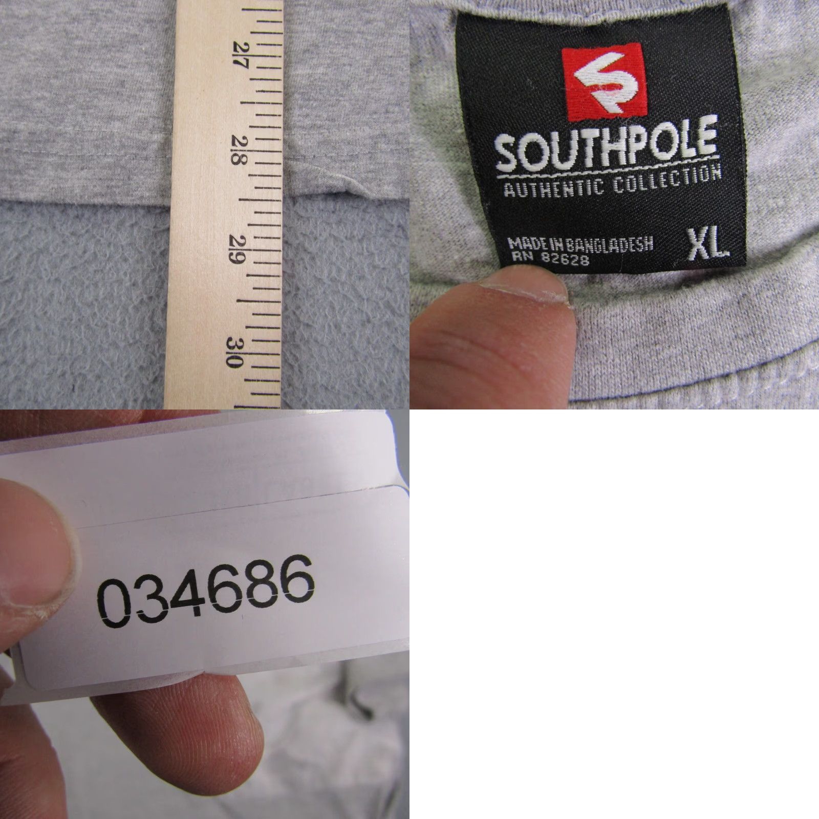 Southpole VINTAGE Southpole T-Shirt Men XL Short Sleeve Gray Hip Hop 2000s Casual Pockets Size US XL / EU 56 / 4 - 8 Thumbnail