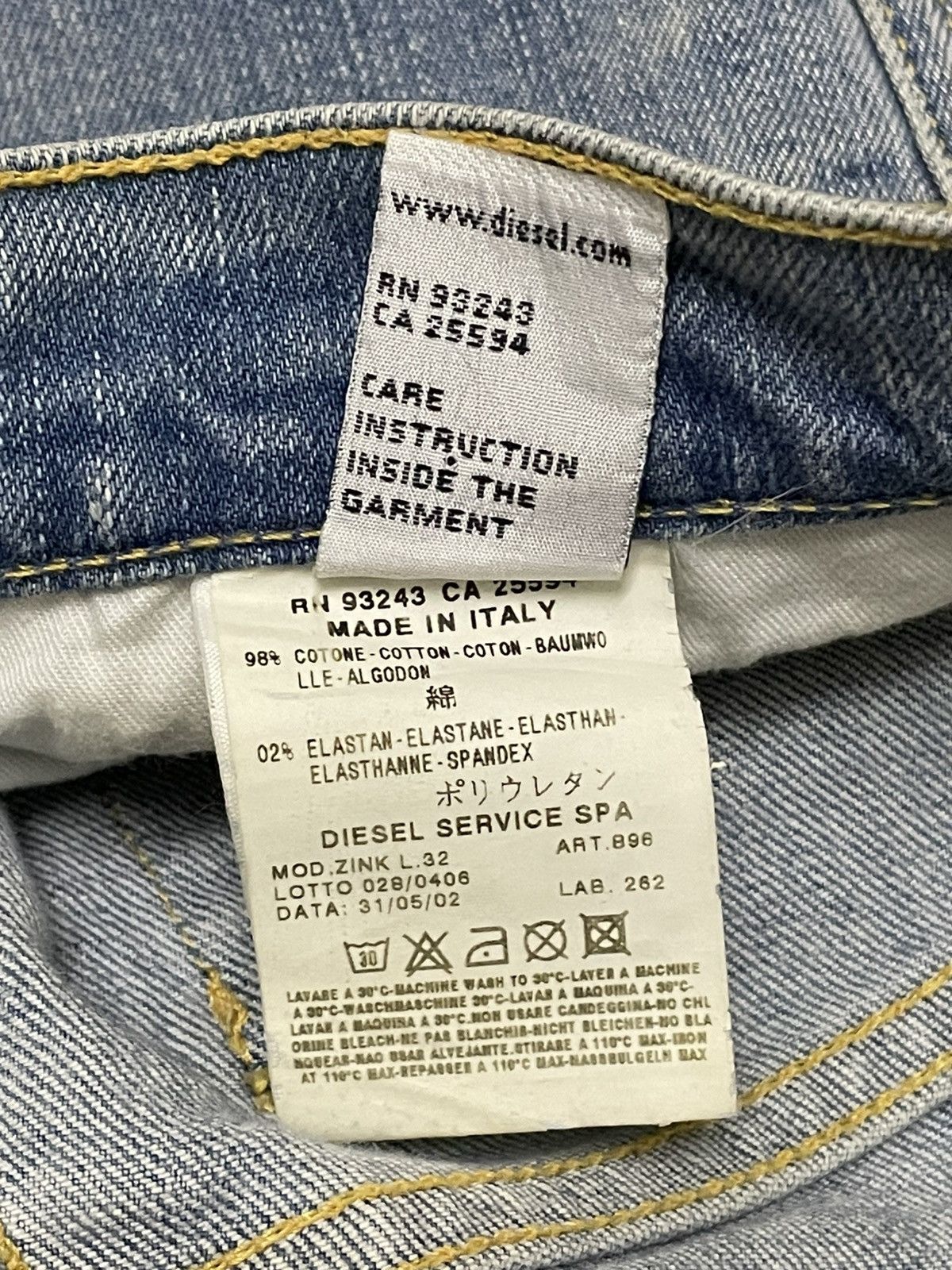 Diesel Vintage Authentic Designer Diesel Flared Blue Denim Size US 28 / EU 44 - 18 Thumbnail
