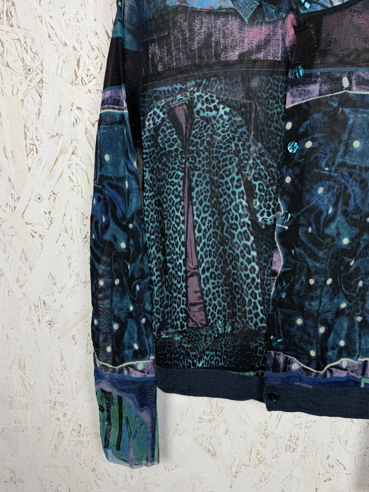 Jean Paul Gaultier Vintage Jean Paul Gaultier Femme Powernet Mesh Cardigan Size S / US 4 / IT 40 - 3 Thumbnail