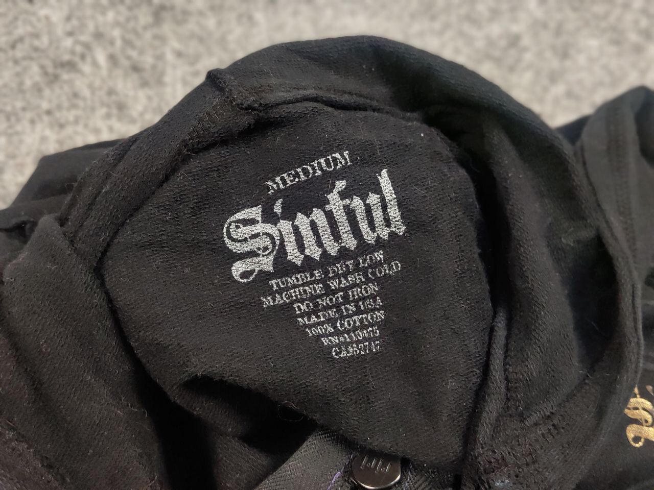 Affliction Sinful Japan Affliction Design Tattoo Zip Hoodie Y2K Style Size M / US 6-8 / IT 42-44 - 18 Thumbnail