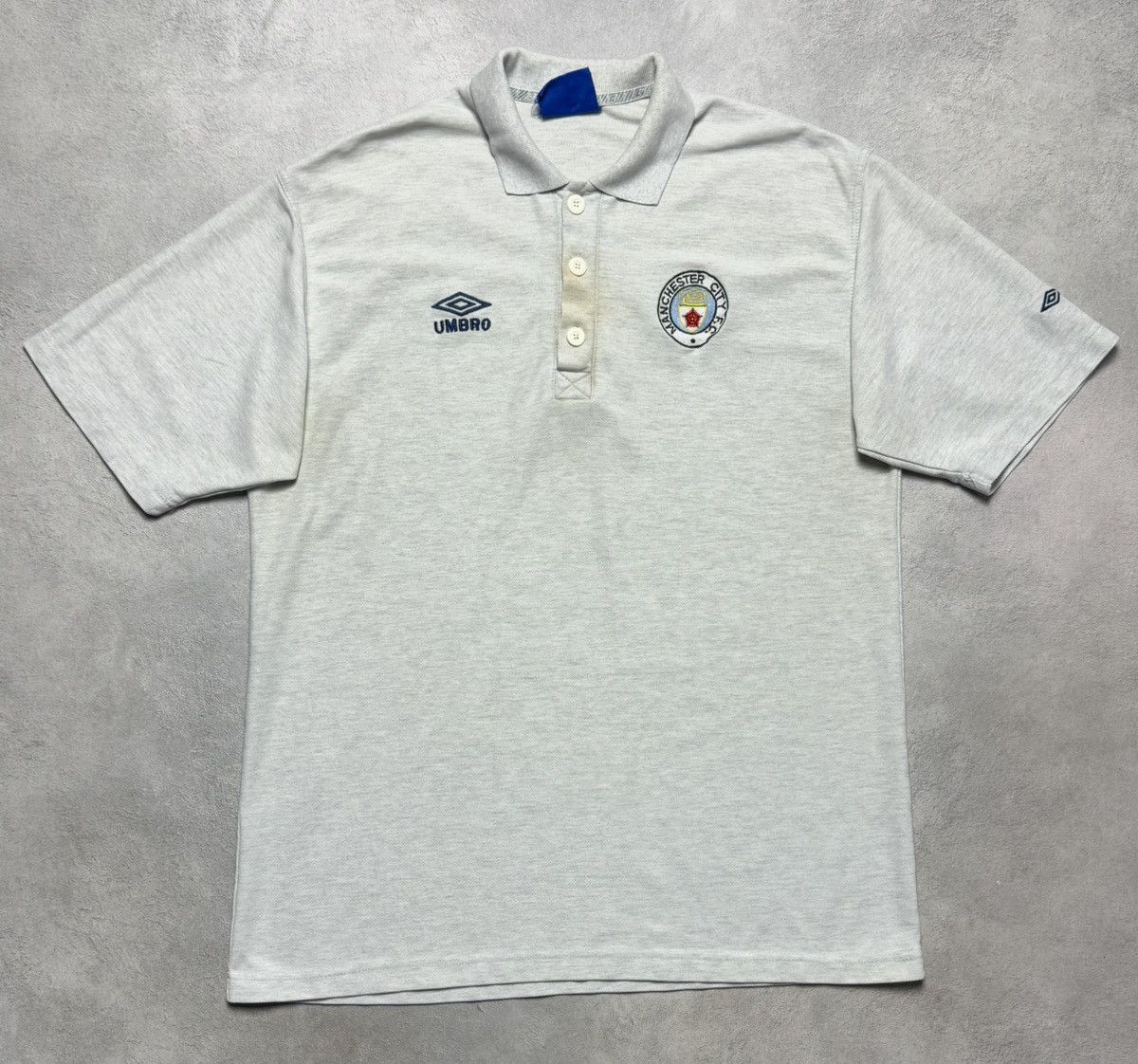 Umbro Umbro Manchester United Football Soccer Polo Shirt Vintage Size US L / EU 52-54 / 3 - 1 Thumbnail