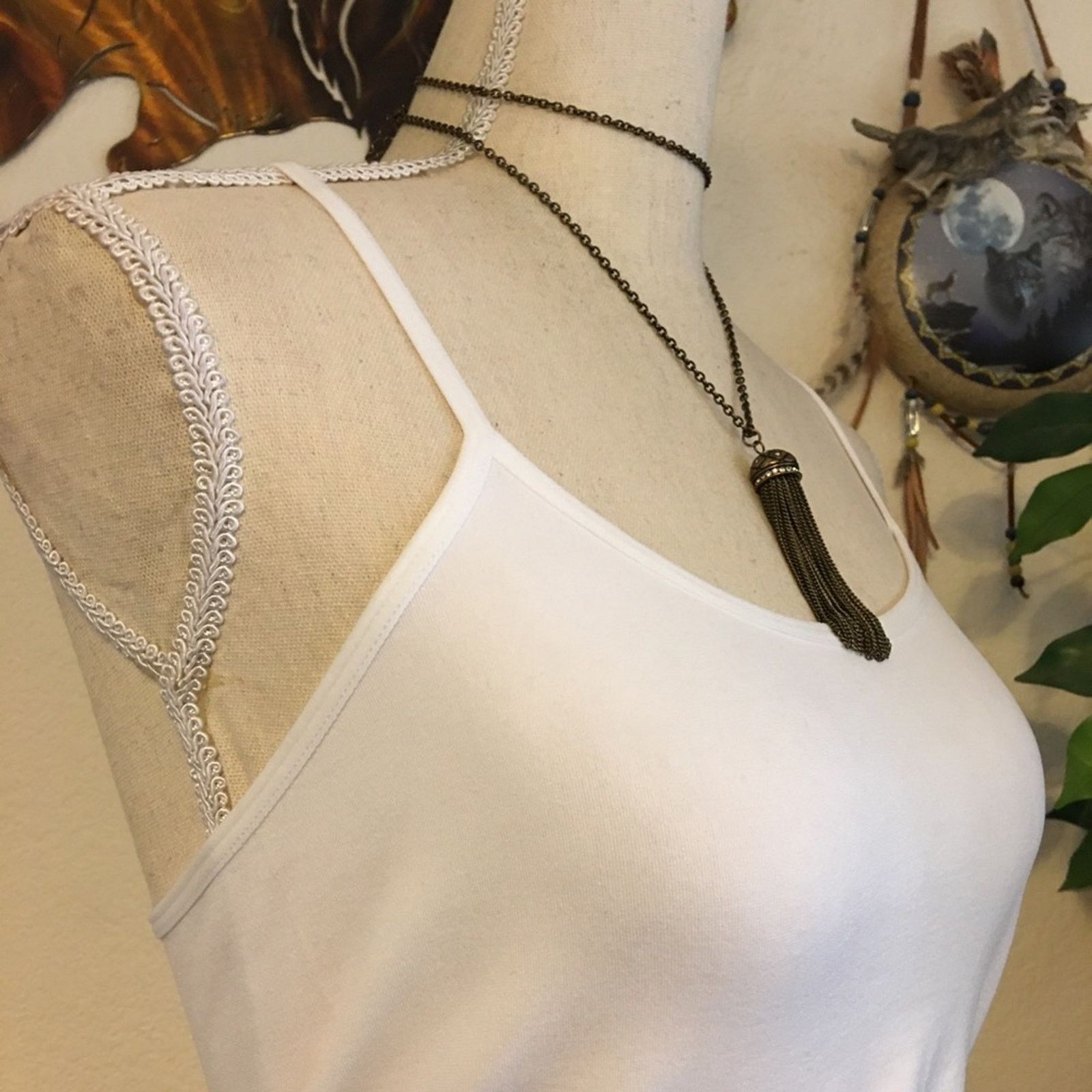 J.Crew J Crew acorn chain tassel rhinestone necklace Size ONE SIZE - 3 Thumbnail