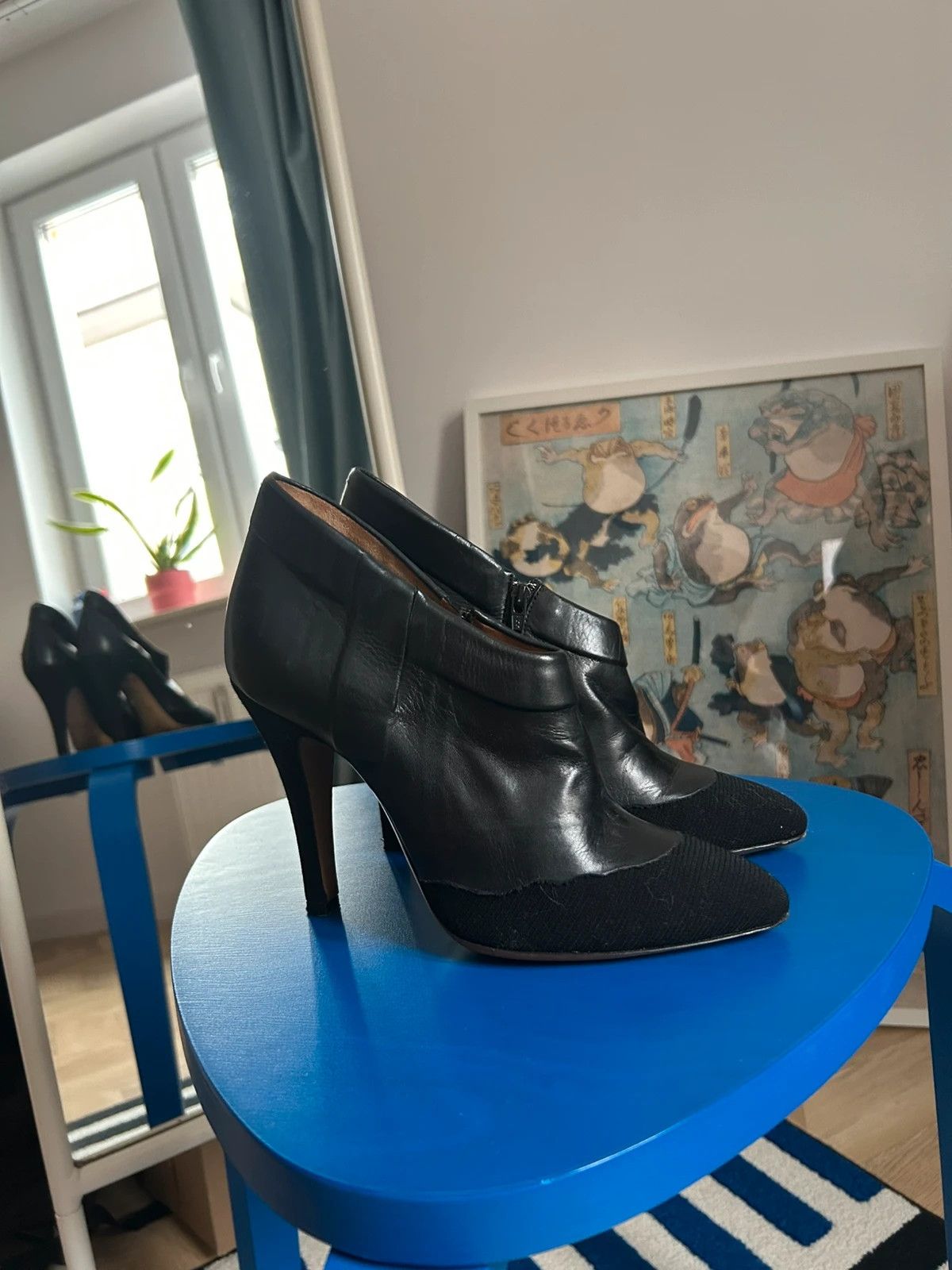 Maison Margiela Maison Margiela Leather Suede Heels Size US 7 / IT 37 - 1 Thumbnail