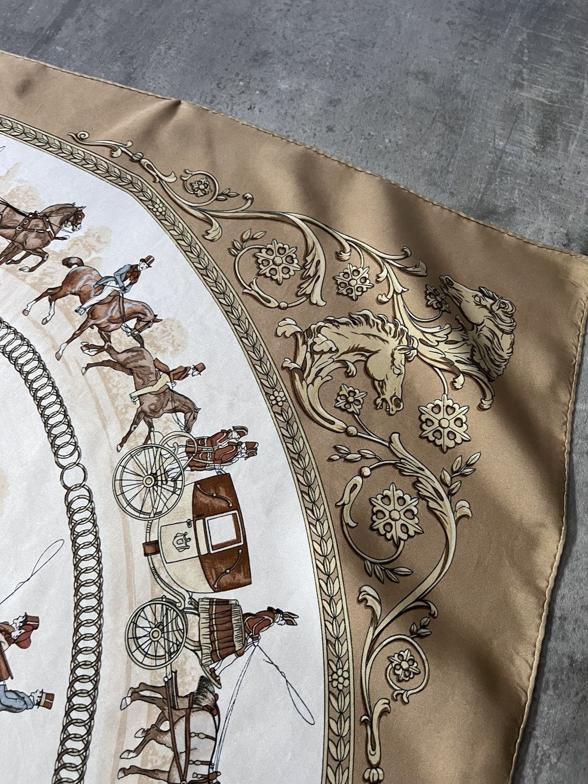 Hermes Hermes ''La Promenade De Longchamps'' by Ledoux silk scarf Size ONE SIZE - 11 Thumbnail