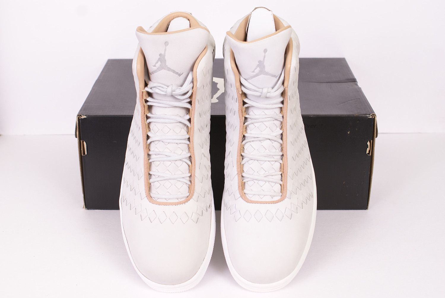 Jordan Brand 2014 Nike Air Jordan Shine WHITE PURE PLATINUM 689480 003 Size US 12 / EU 45 - 3 Thumbnail