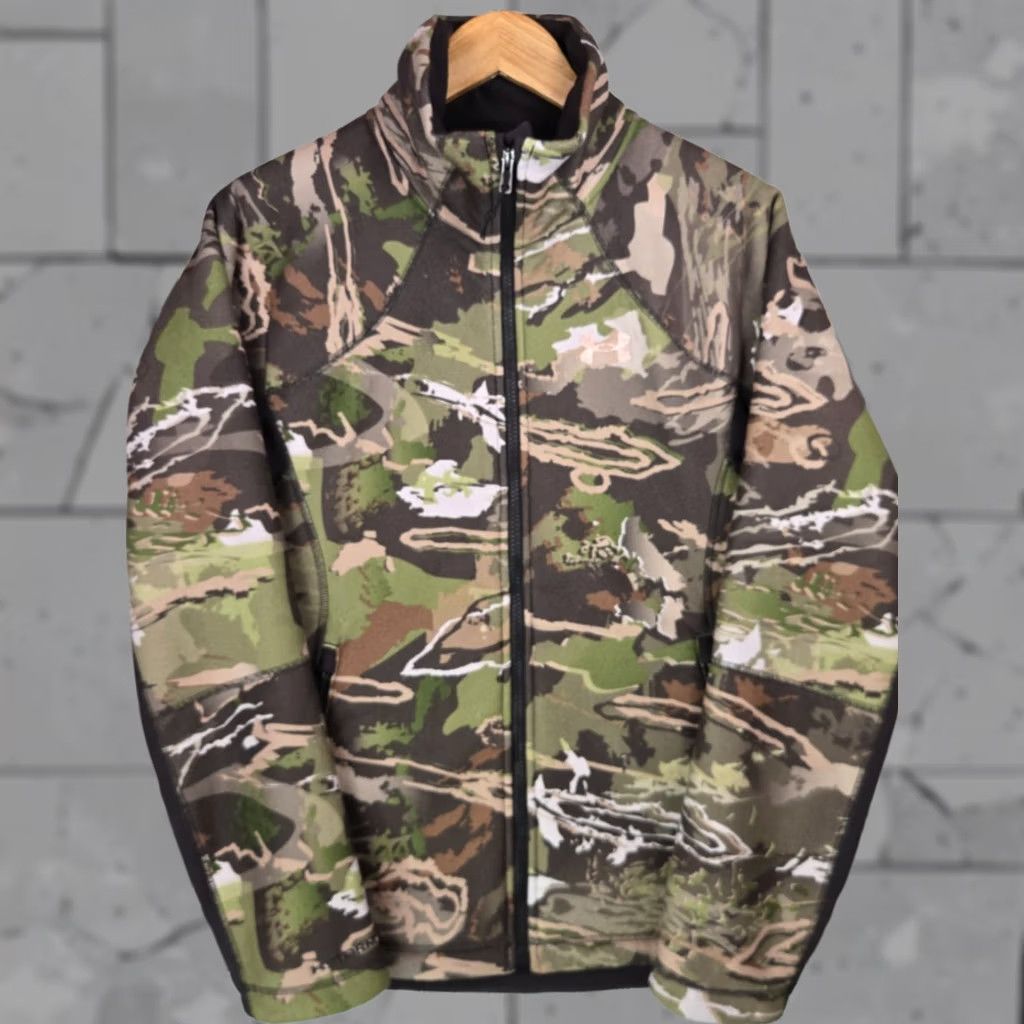 Under Armour Under Armour Womens Ridge Reaper Sherpa Fleece Lined Camouflage Jacket Medium Green Utility Zip Pockets Full Zip Size M / US 6-8 / IT 42-44 - 1 Thumbnail