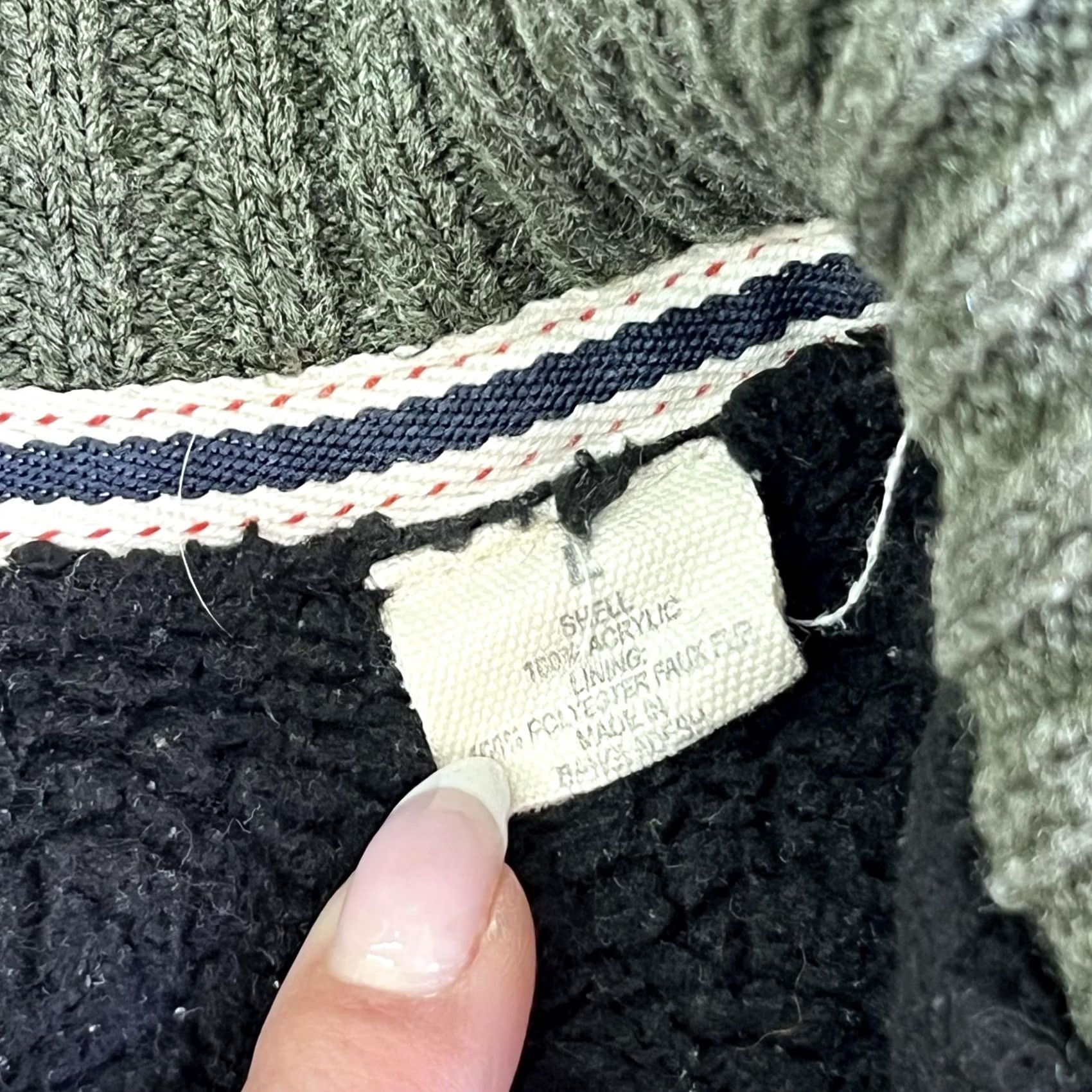Weatherproof Weatherproof Vintage Sweater Mens L Green Full Zip Mock Neck Sherpa Lined Size US L / EU 52-54 / 3 - 5 Thumbnail