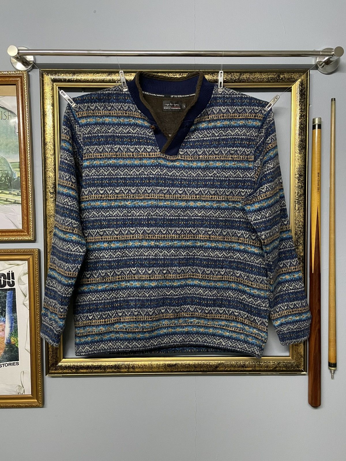Kansai Yamamoto Vintage 90s Japan Designer Kansai Yamamoto Navajo Sweatshirt Size US M / EU 48-50 / 2 - 1 Thumbnail