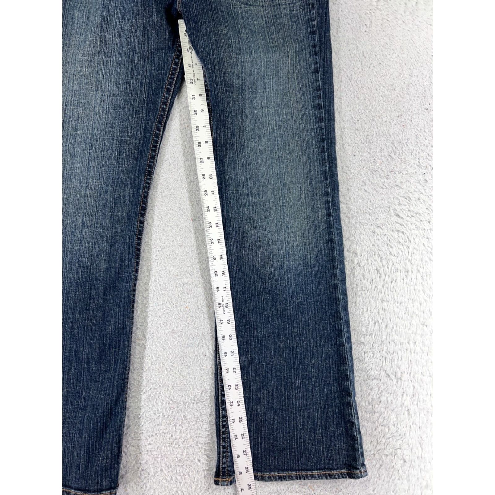 Vintage Refuge Jeans Women Bootcut Denim 30x29 Low Rise Blue Cotton Blend 13 Regular Jeans Womens 90s Theme Size 34" / US 12 / IT 48 - 7 Thumbnail