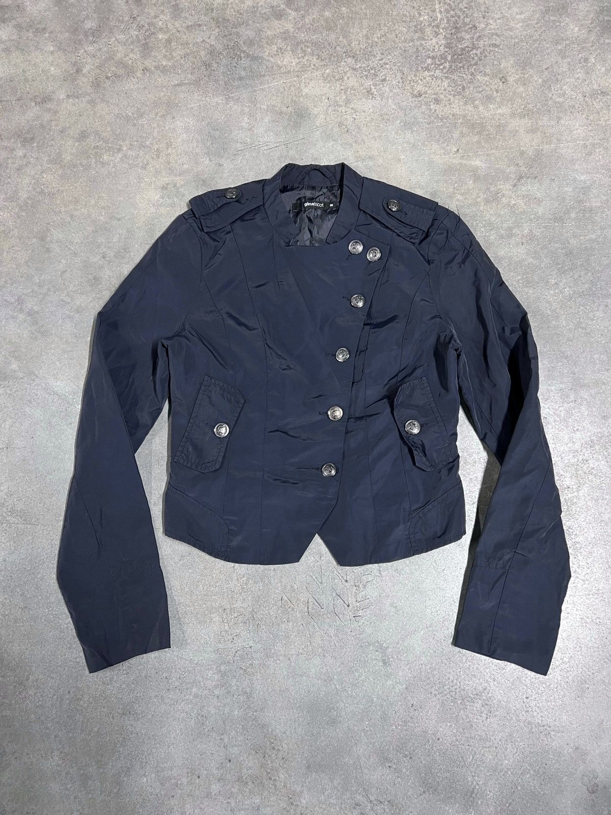 Hedi Slimane Napoleon Asymmetrical Indie Sleaze Avant Garde Jacket Size L / US 10 / IT 46 - 1 Thumbnail