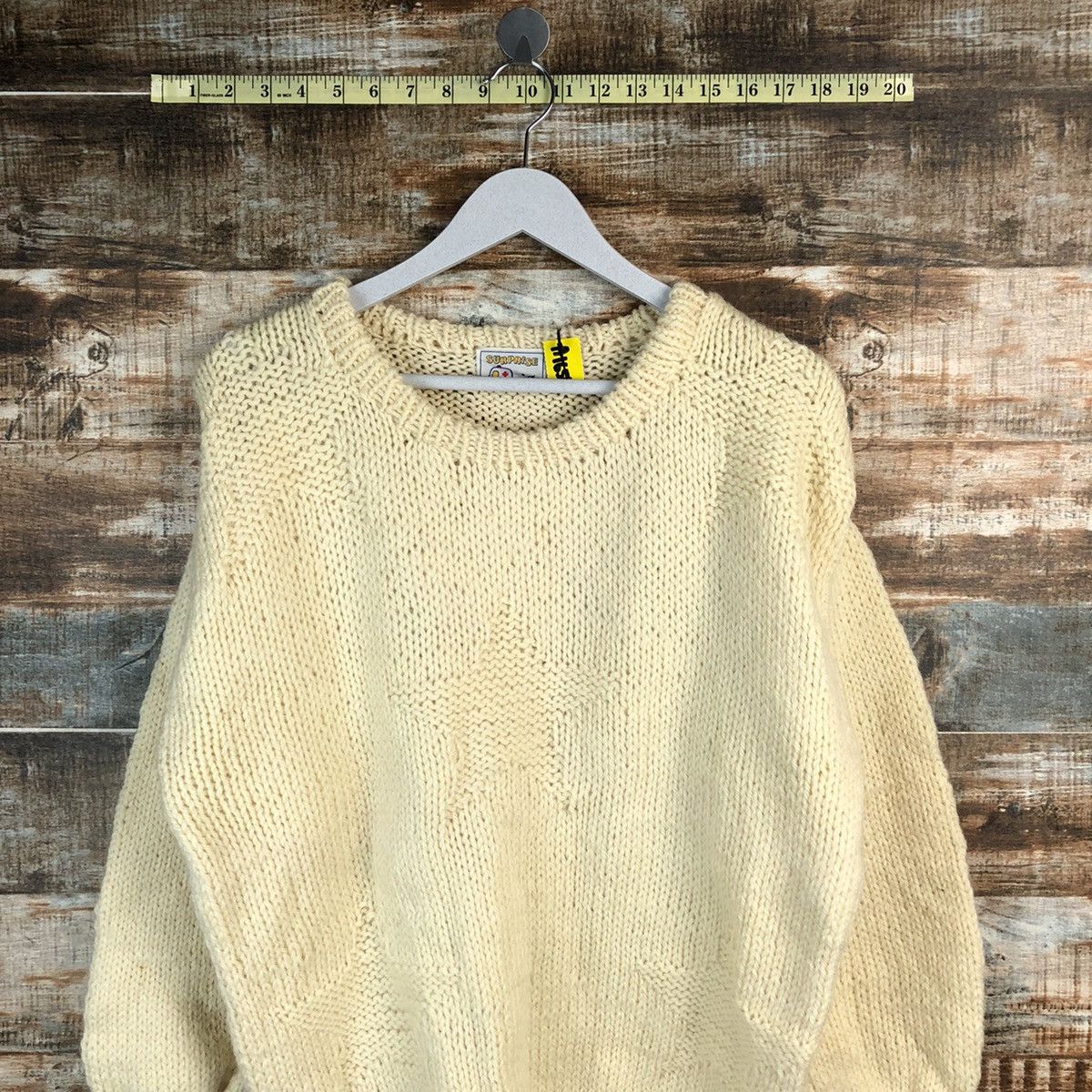 Homespun Knitwear × Japanese Brand Suprite vintage White Knitwear #A1636 Size US M / EU 48-50 / 2 - 2 Thumbnail
