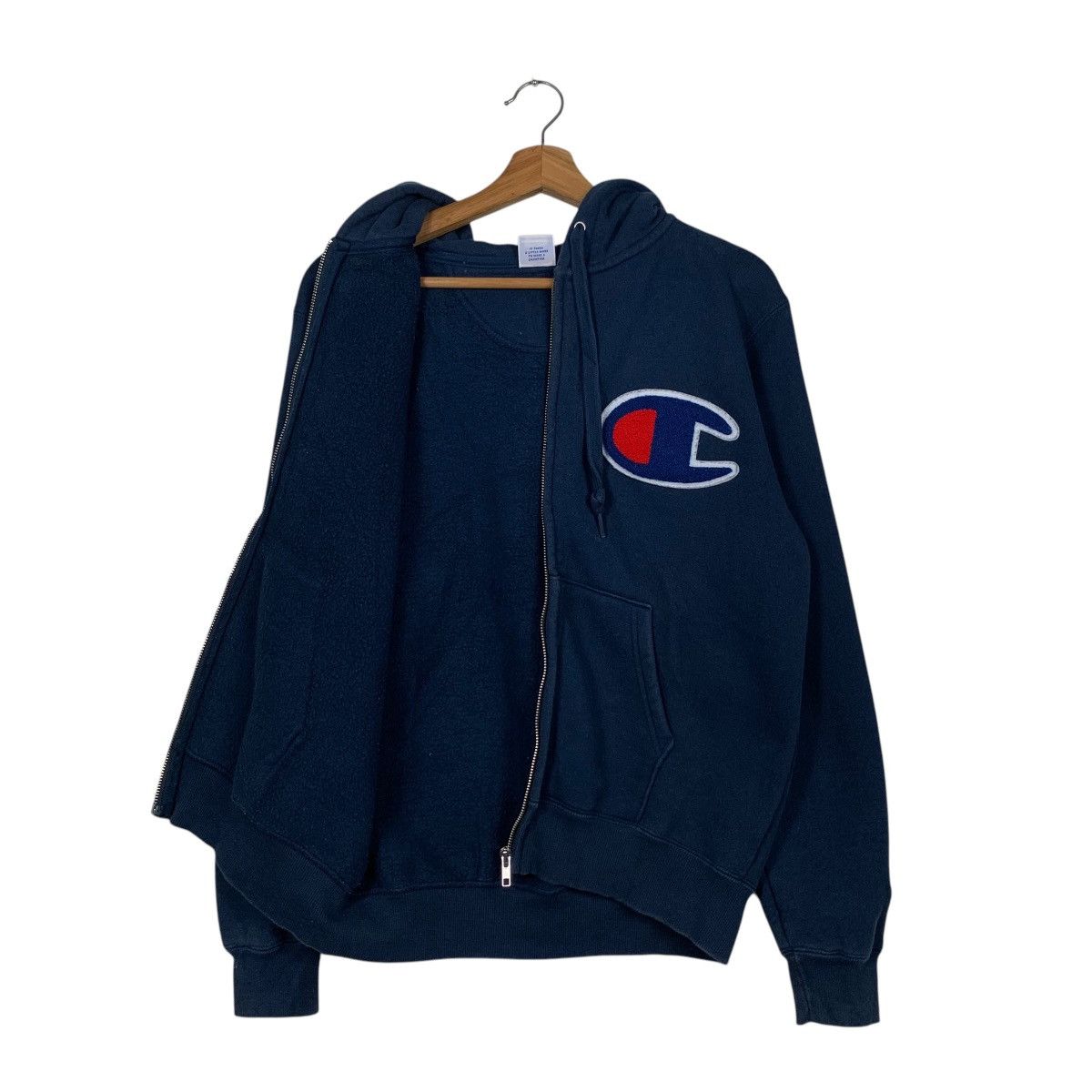 Champion CHAMPION Big Logo Zipper Hoodies Sweatshirt #1791-C79 Size US M / EU 48-50 / 2 - 11 Thumbnail