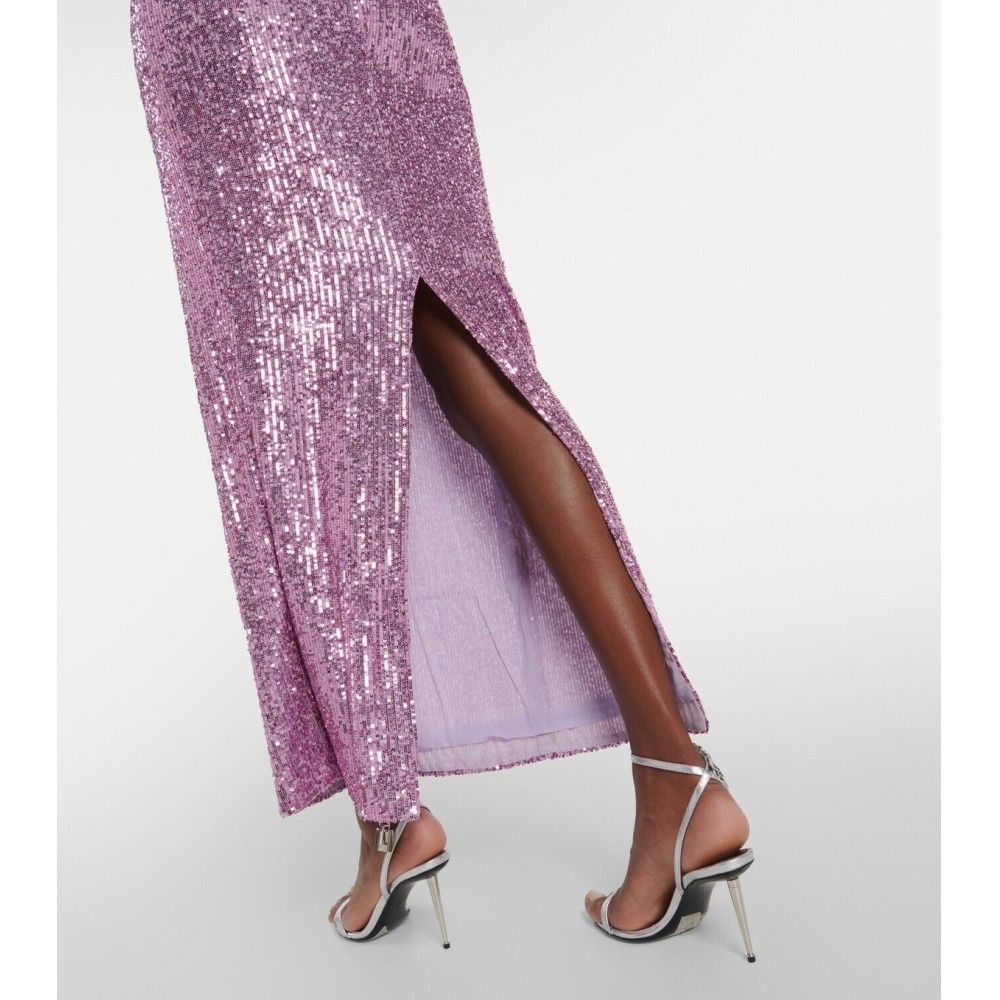 Tom Ford o1loc1c0924 GC5622 Sequined Maxi Skirt in Pink Size 24" / US 00 / IT 34 - 3 Thumbnail